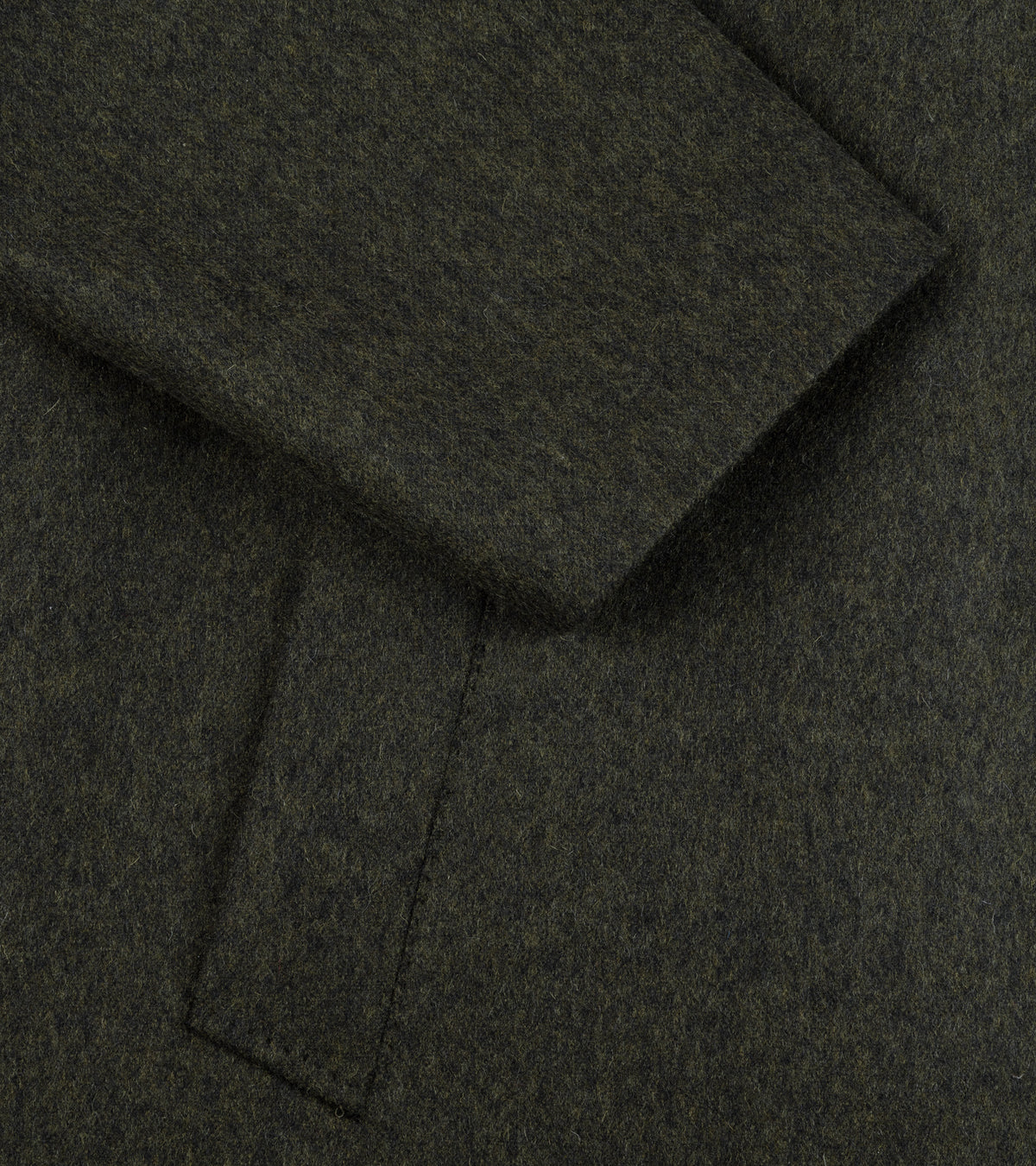 Caruso Wool Rigoletto Loden Coat: Green