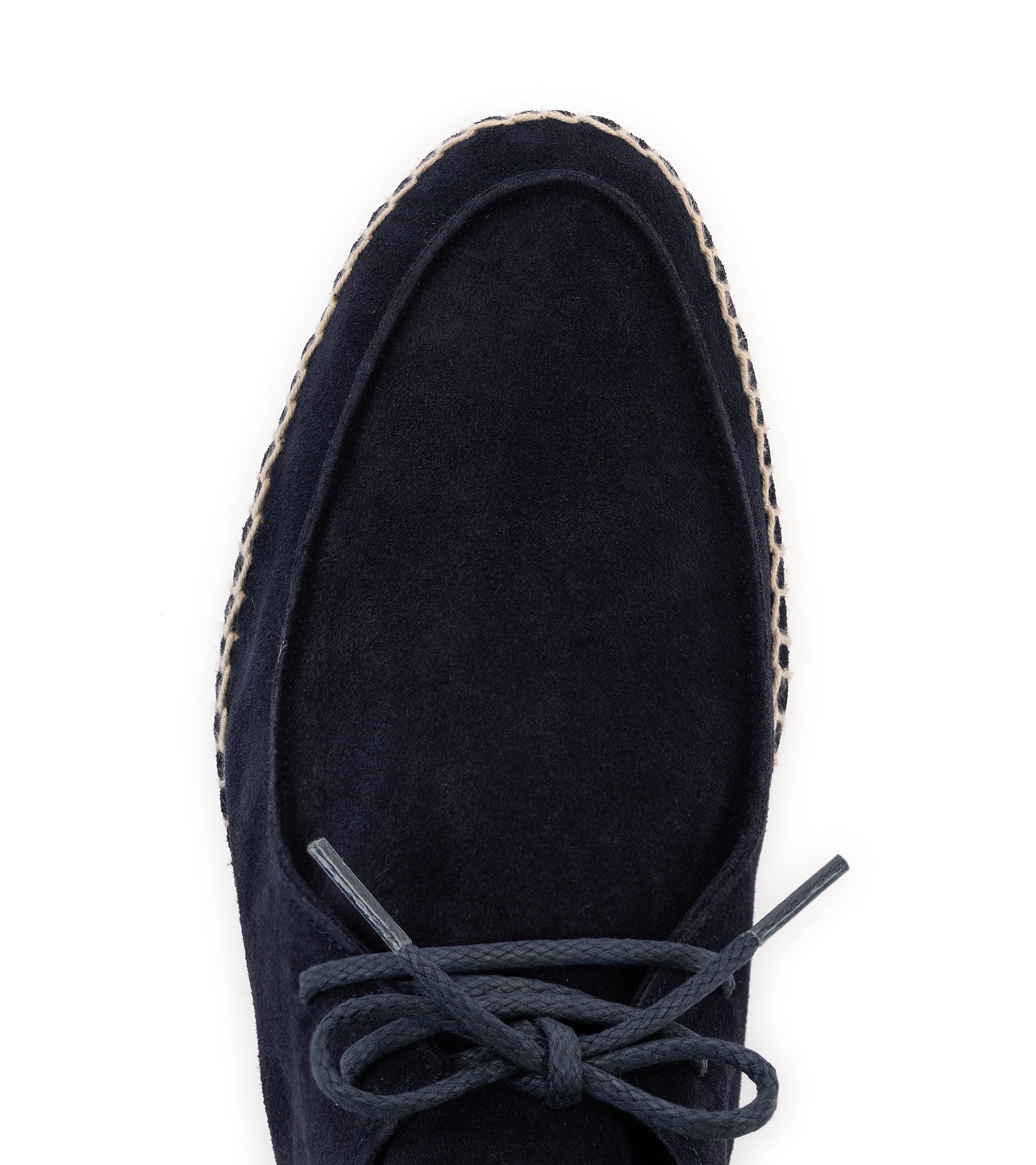 Castañer Ned Suede Lace-Up Espadrille: Navy