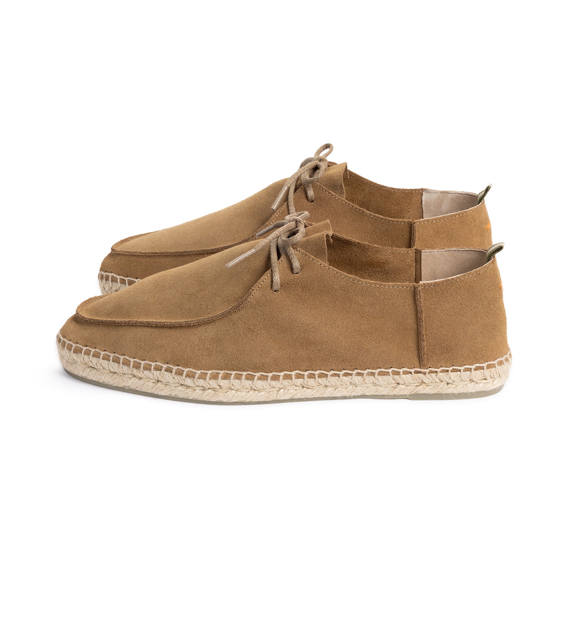 Castañer Ned Suede Lace-Up Espadrille: Sand