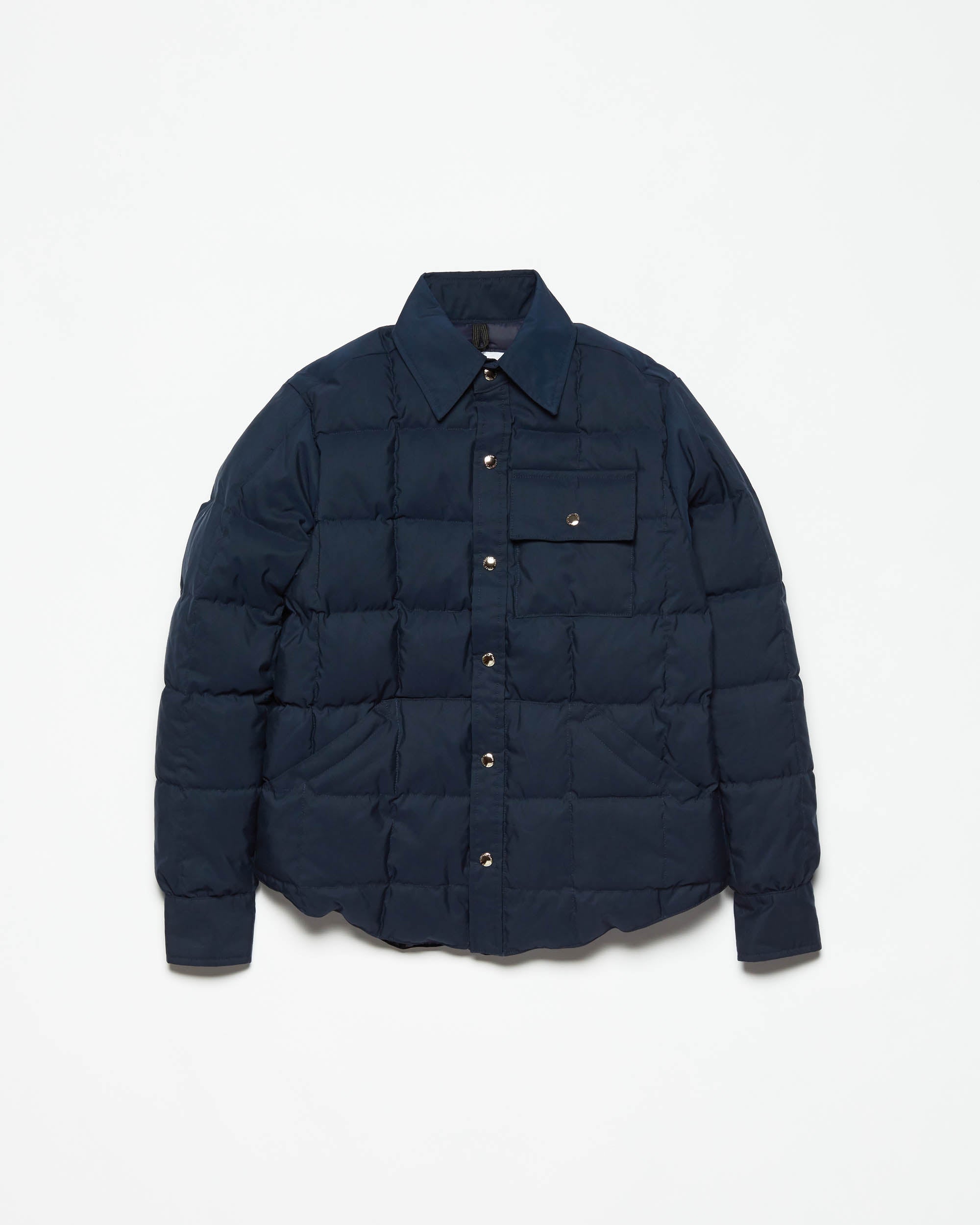 Crescent Down Works 60/40 Padded Down Shirt: Navy