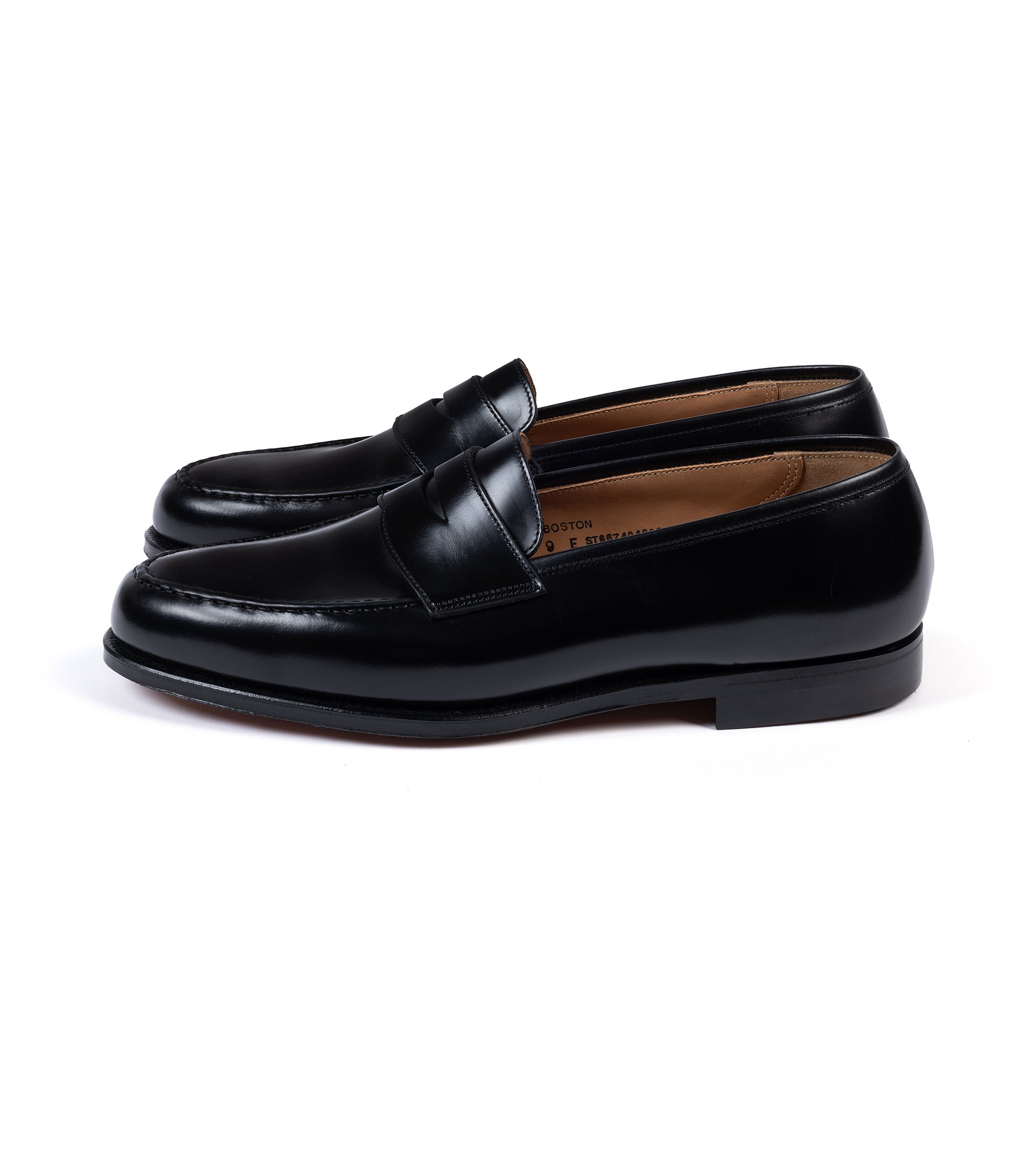 Crockett & Jones Boston Loafer: Black Cavalry Leather