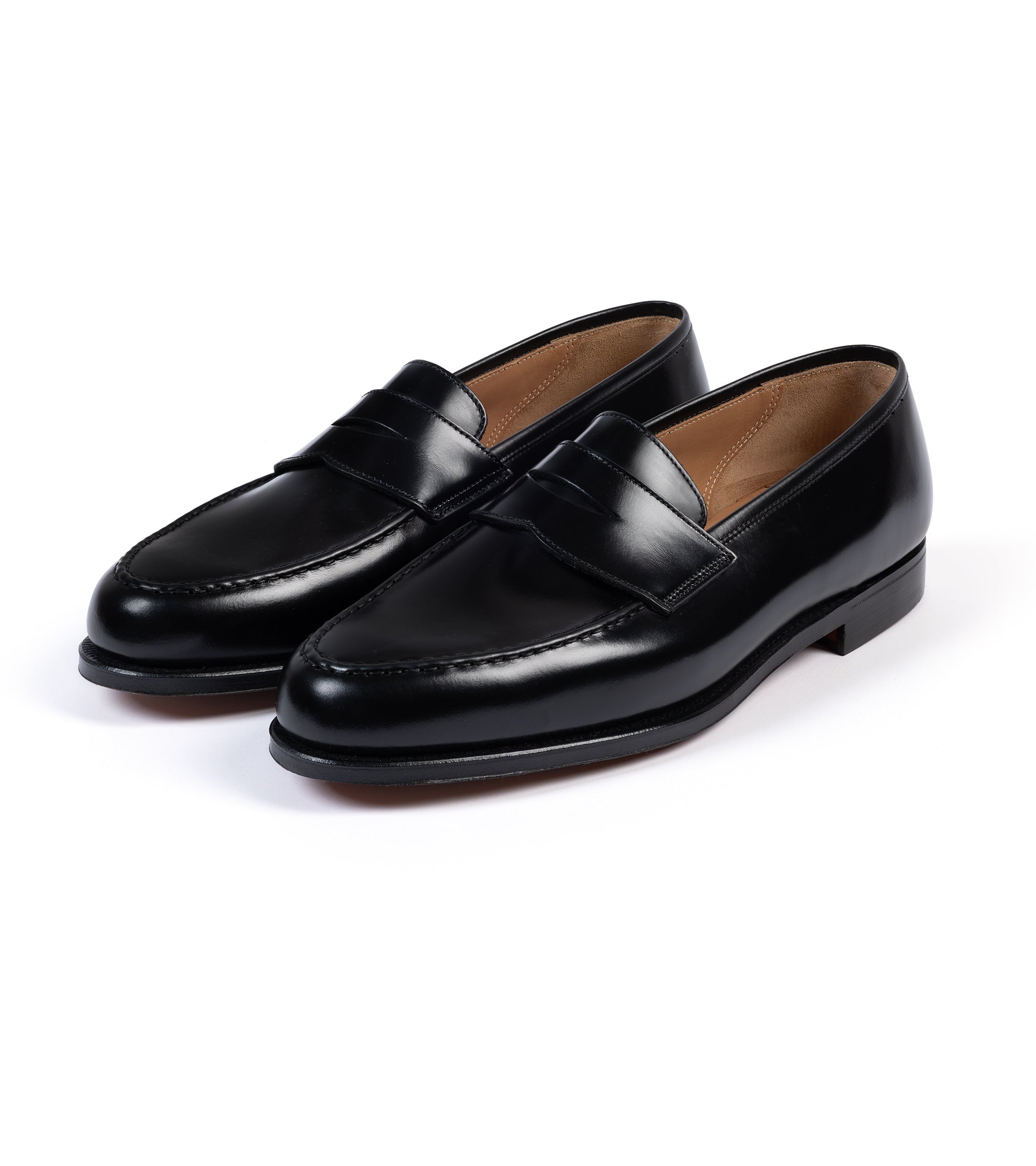 Crockett & Jones Boston Loafer: Black Cavalry Leather