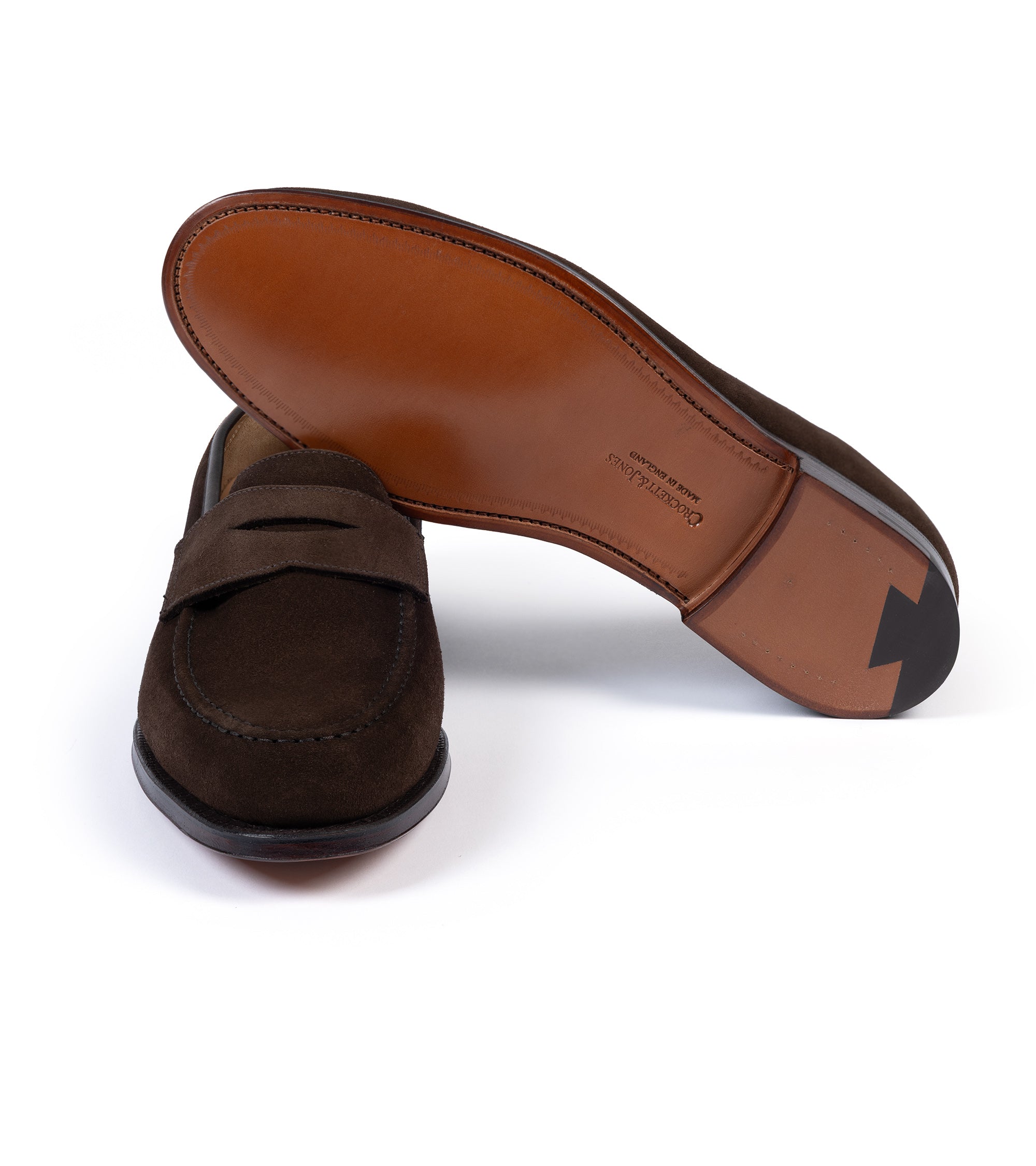 Crockett & Jones Boston Loafer: Dark Brown Suede