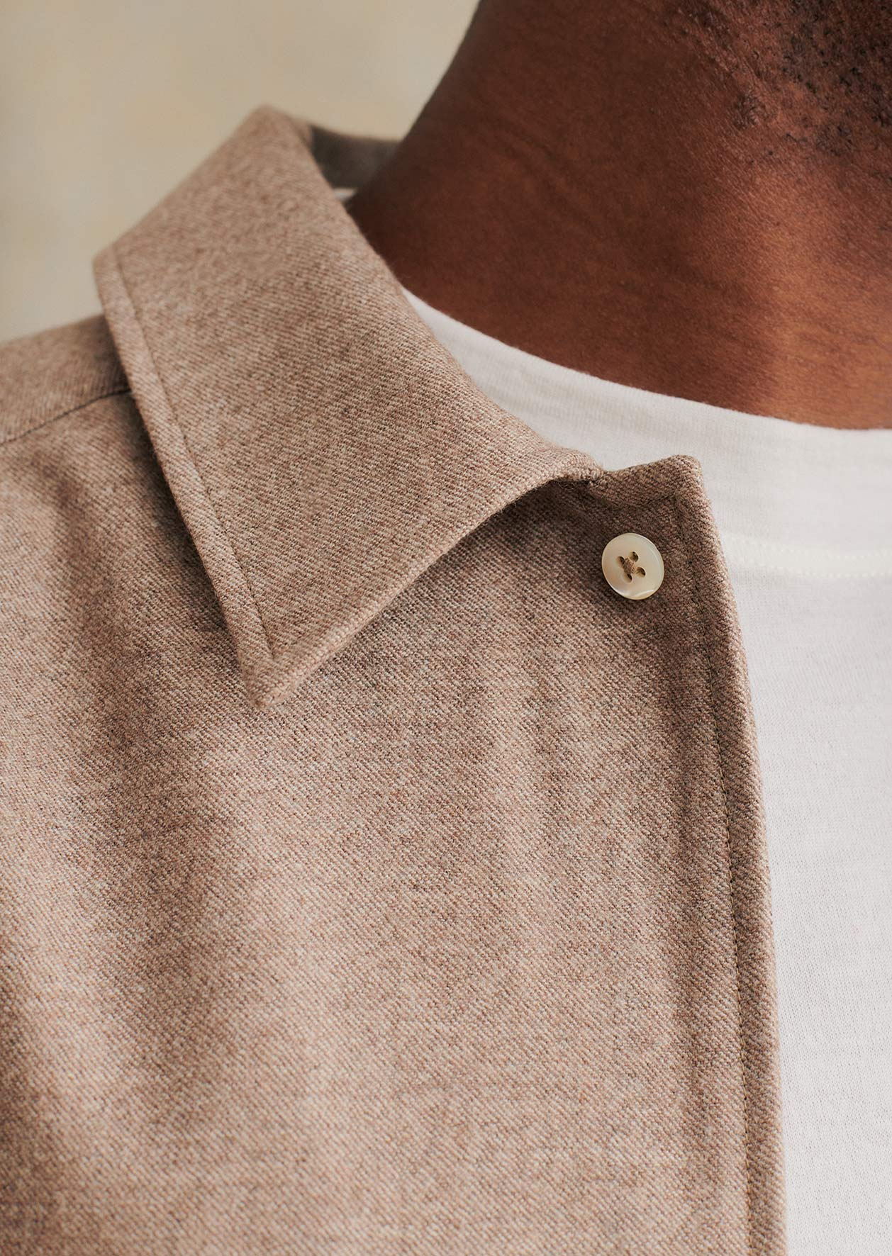 De Bonne Facture Super 130's Wool Painter's Jacket: Taupe