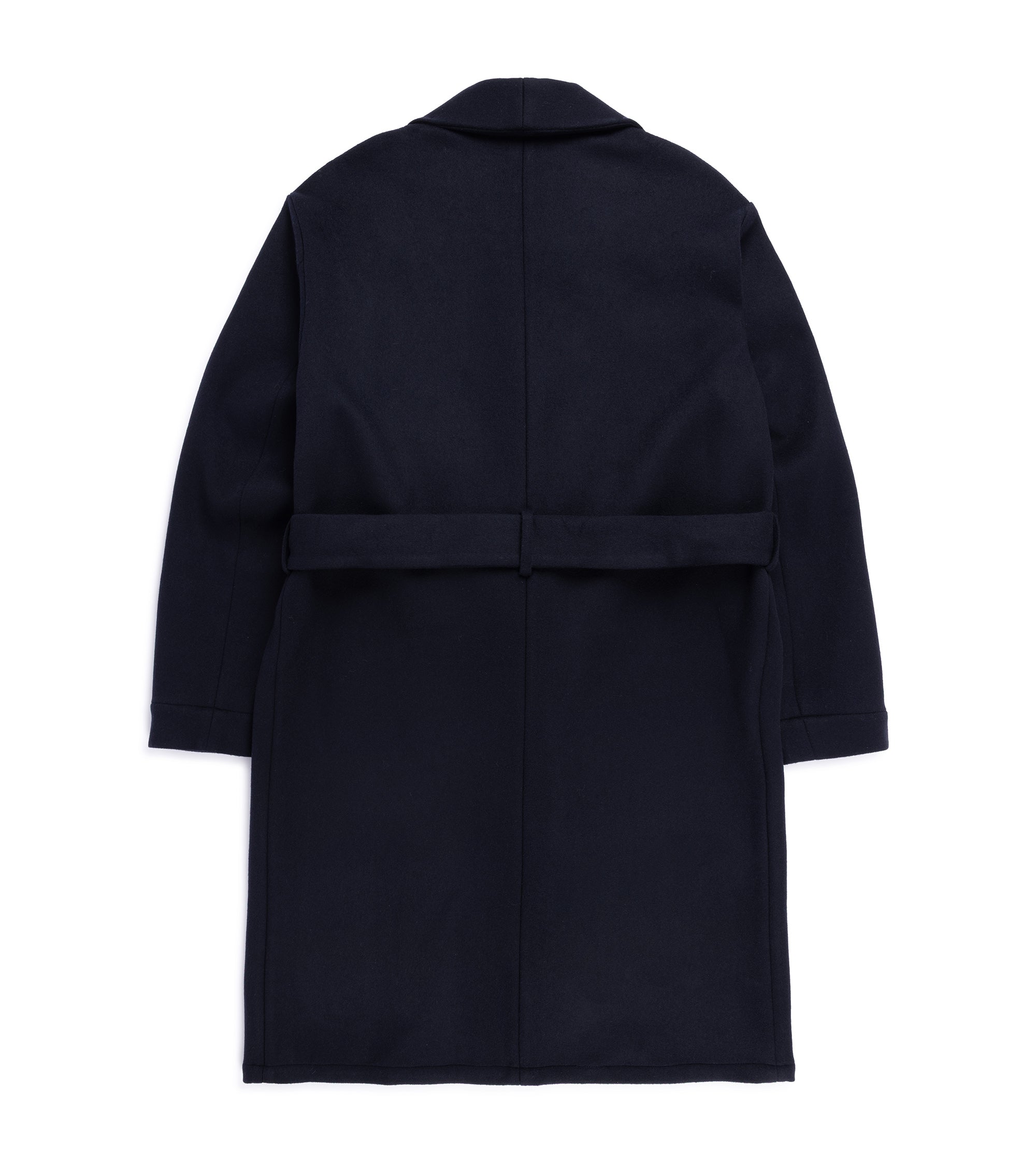 De Bonne Facture Austrian Wool Cardigan Coat: Navy