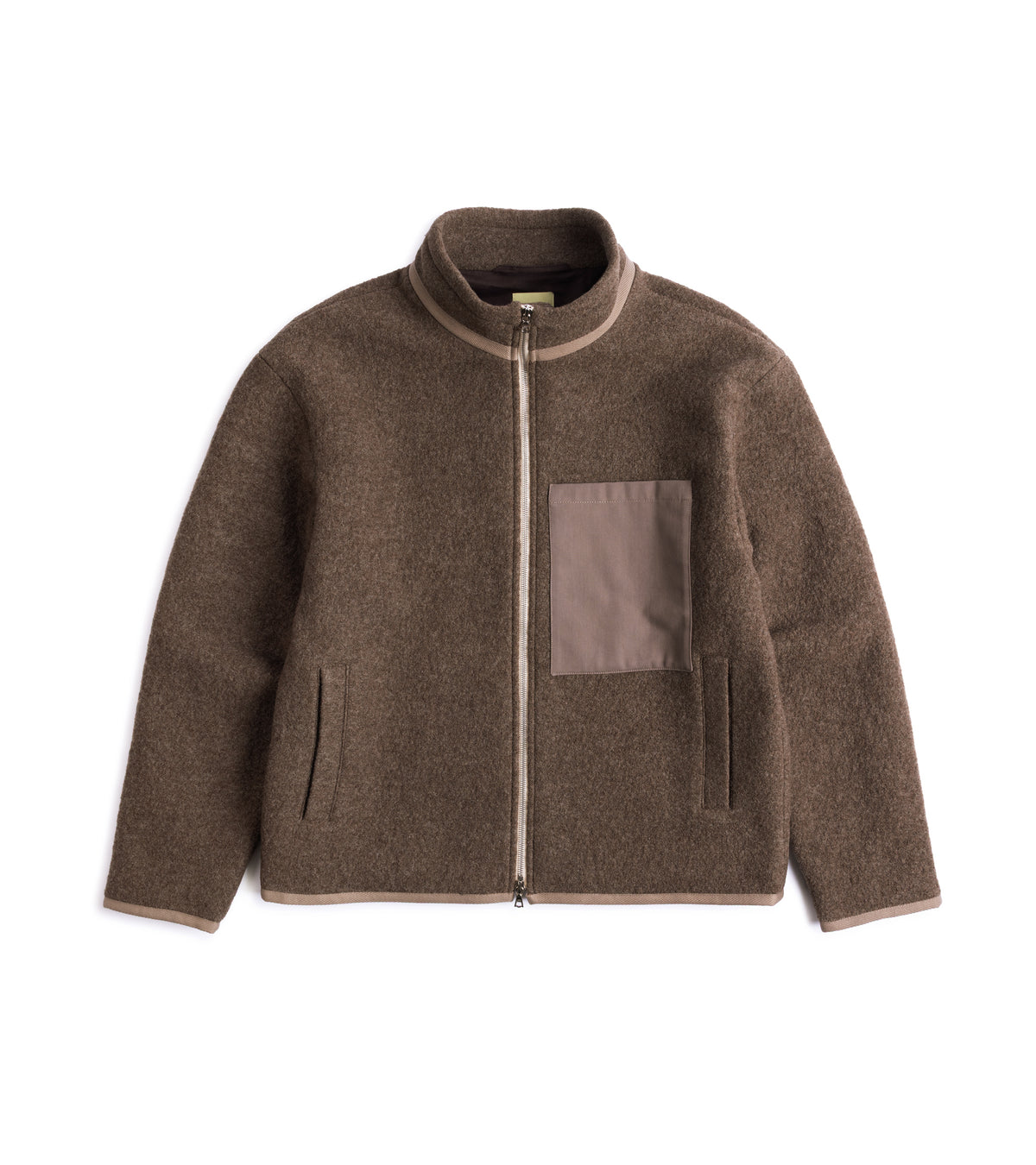 De Bonne Facture Boiled Wool Bookstore Jacket: Ash Brown