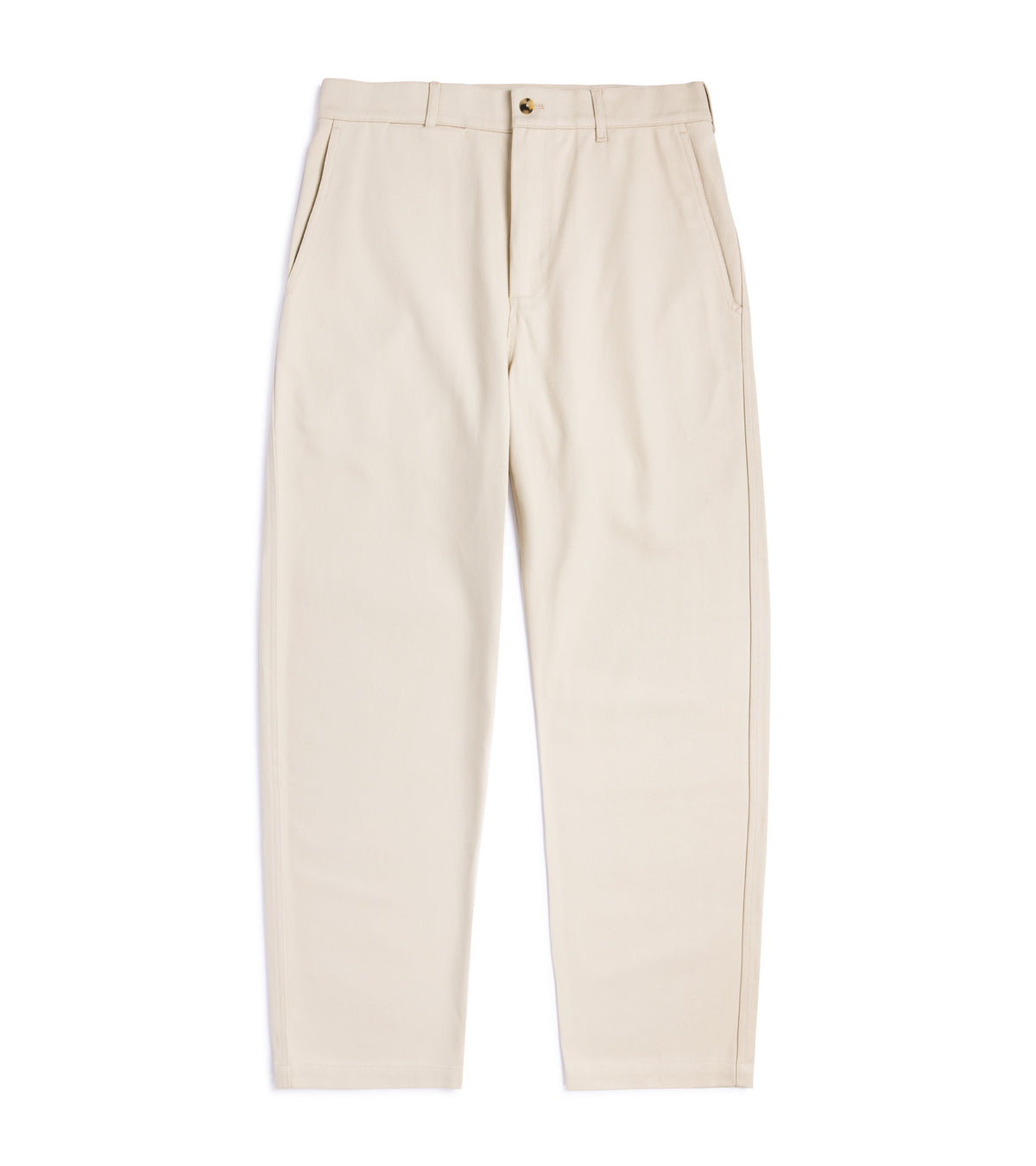 De Bonne Facture Heavy Cotton Balloon Trousers: Cream