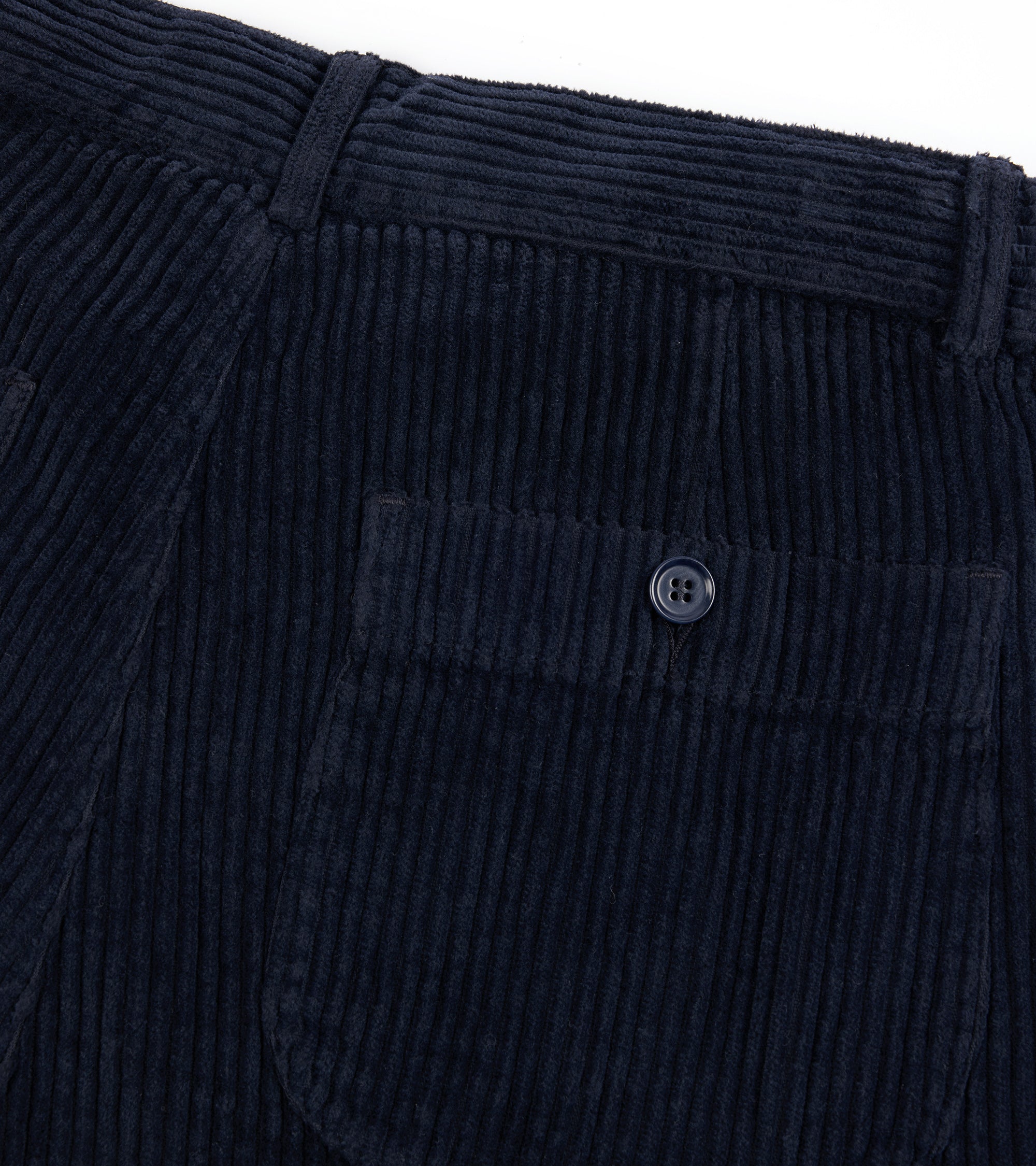 East Harbour Surplus Oxnard Wide Cotton Cord Easy Trousers: Navy