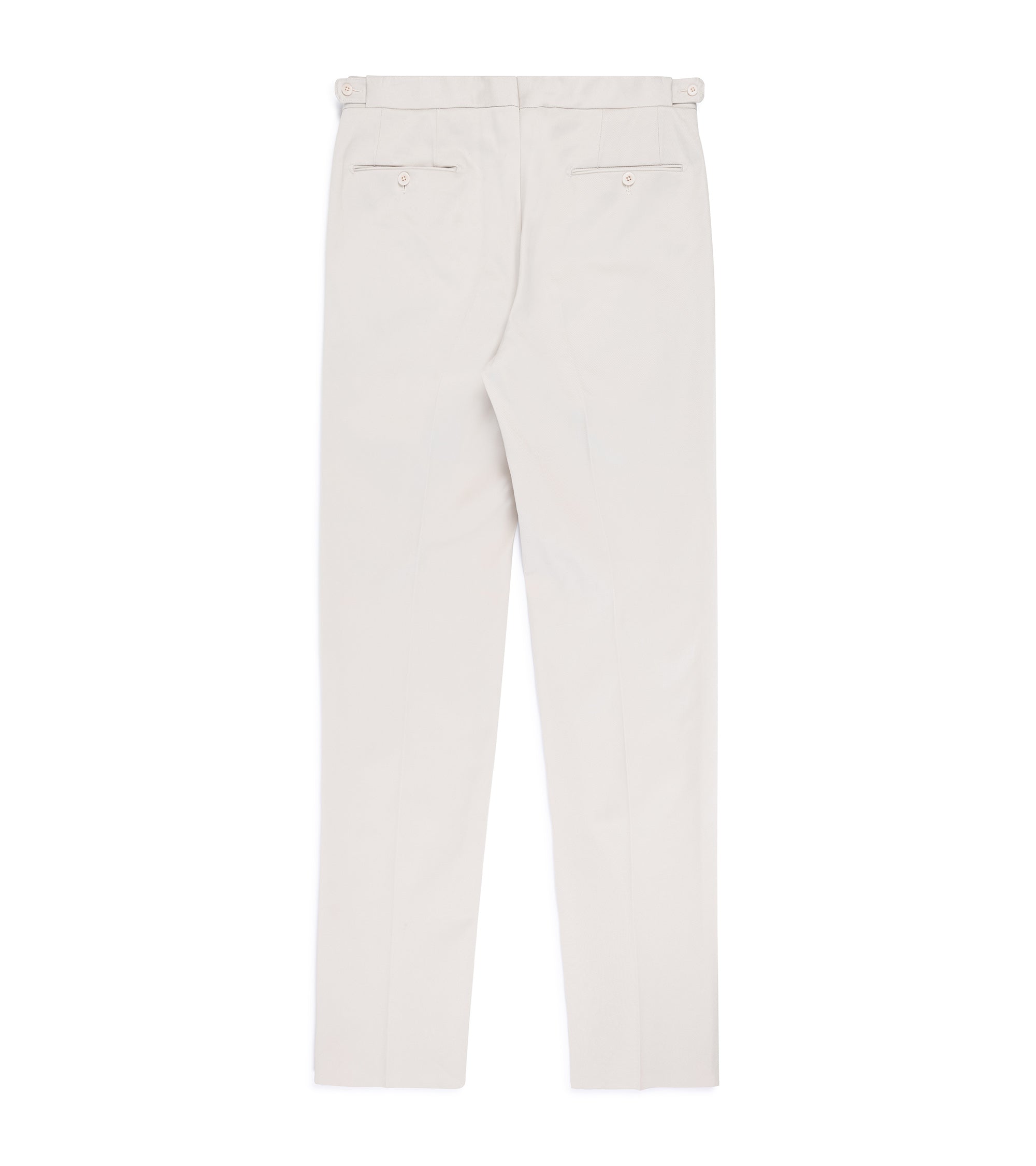 Echizenya for Trunk Heavy West Point Cotton Twill Chino Trousers: Stone