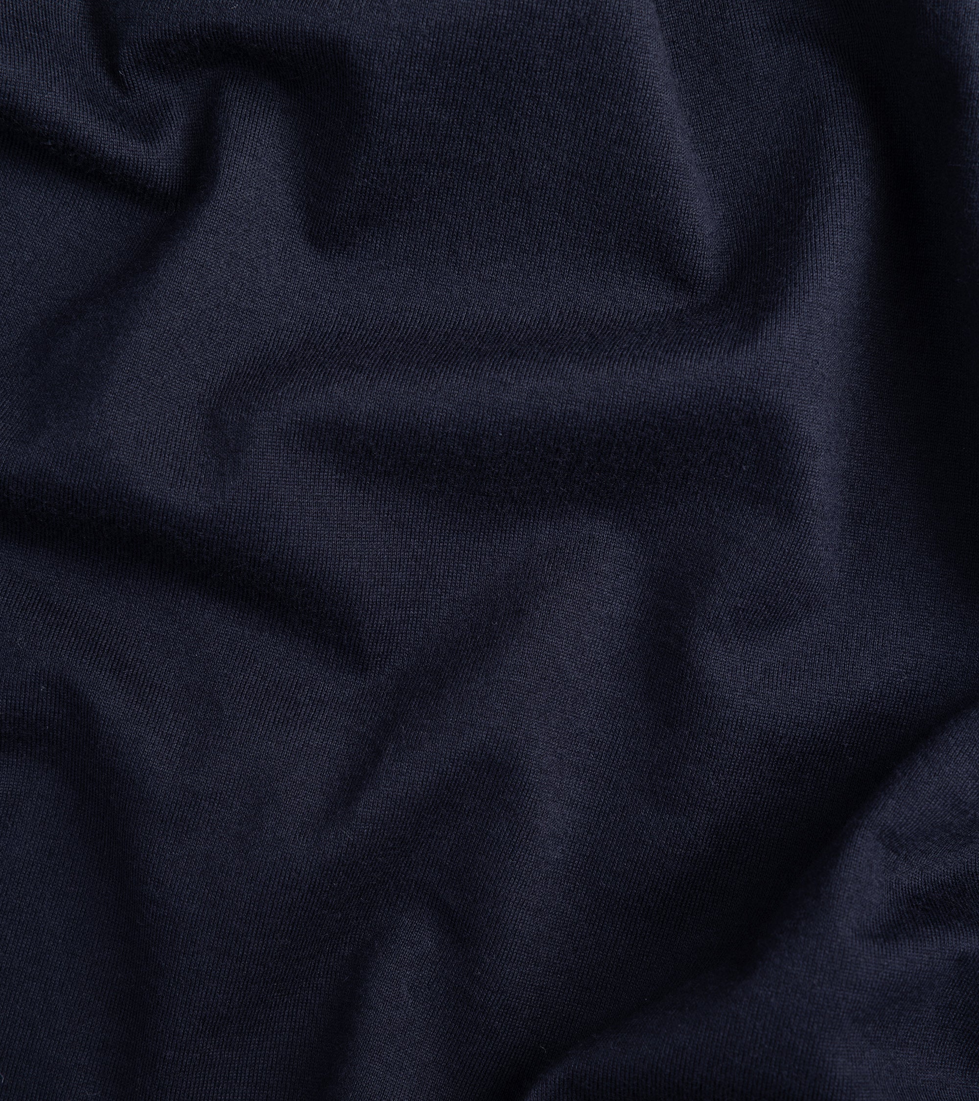 Fedeli Zero Giza Organic Cotton Short Sleeve Polo Shirt: Midnight Blue