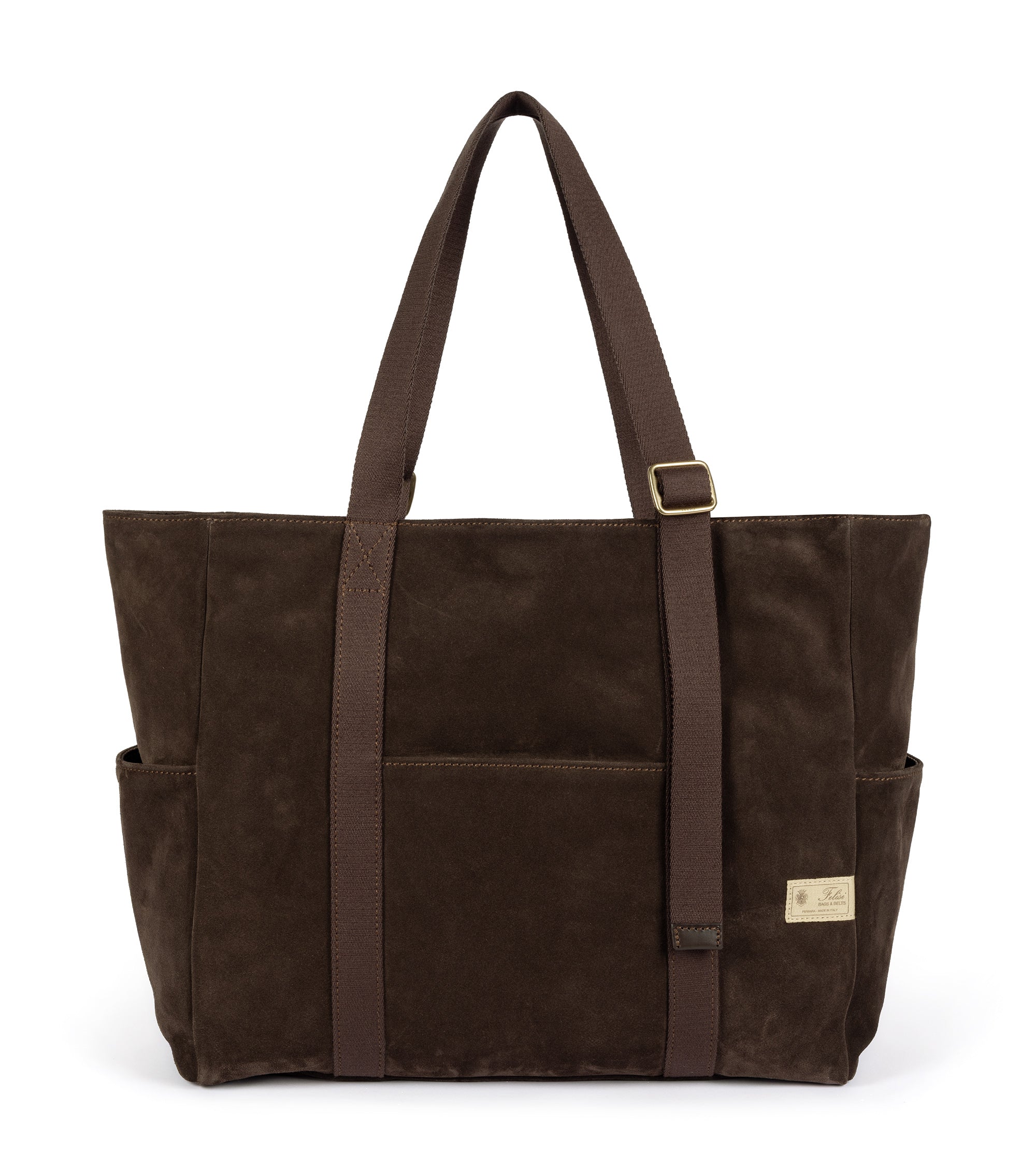 Felisi for Trunk Suede Adjustable Tote Bag: Chocolate