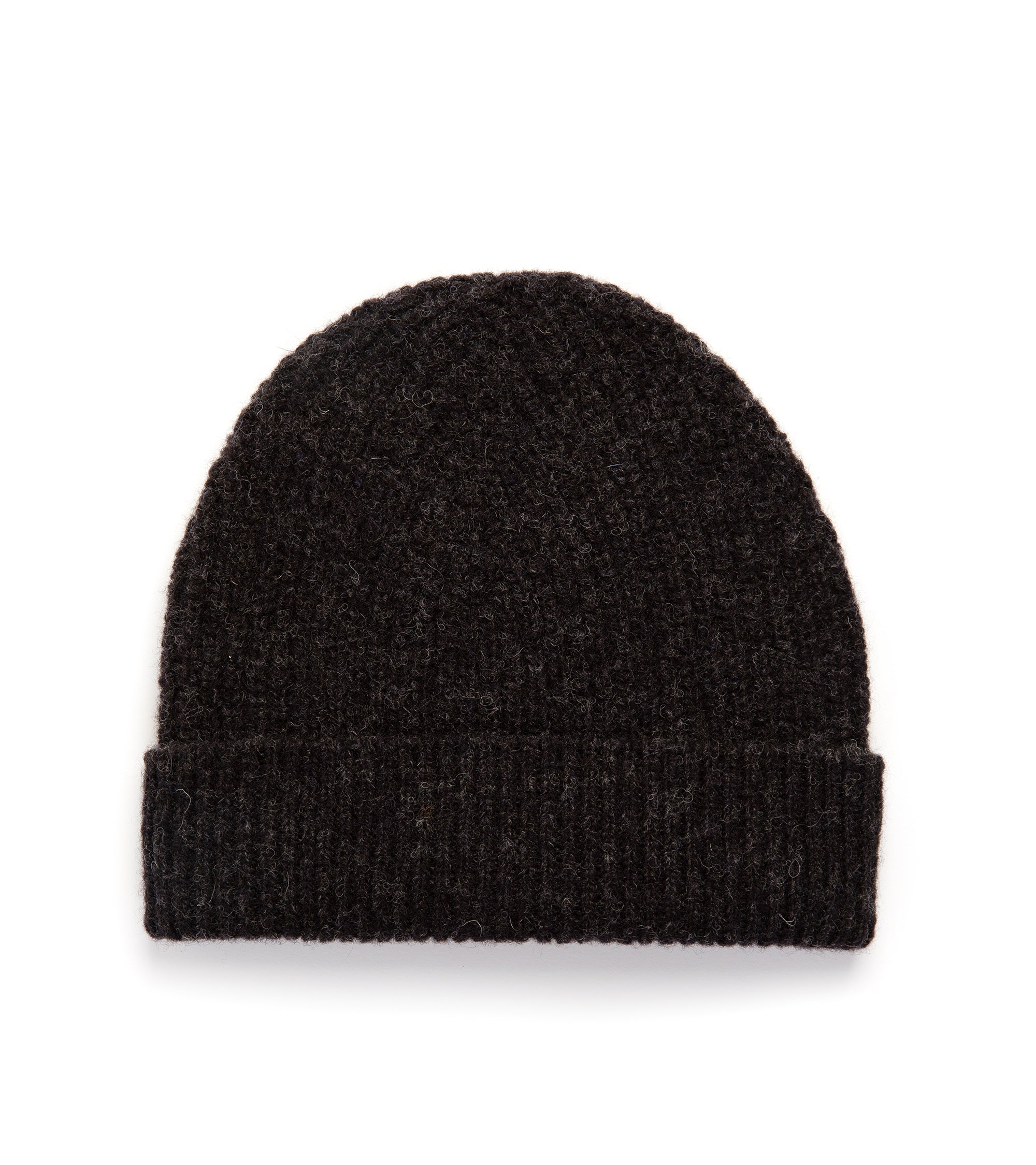 Freight Lambswool Beanie: Charcoal