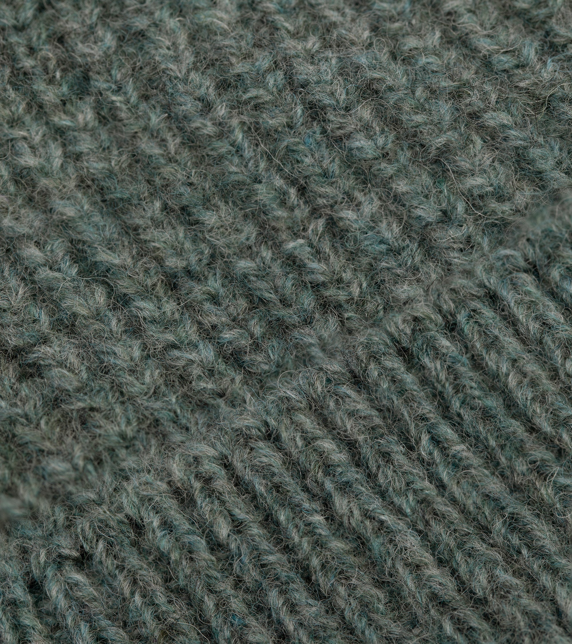 Freight Lambswool Beanie: Graphite Green