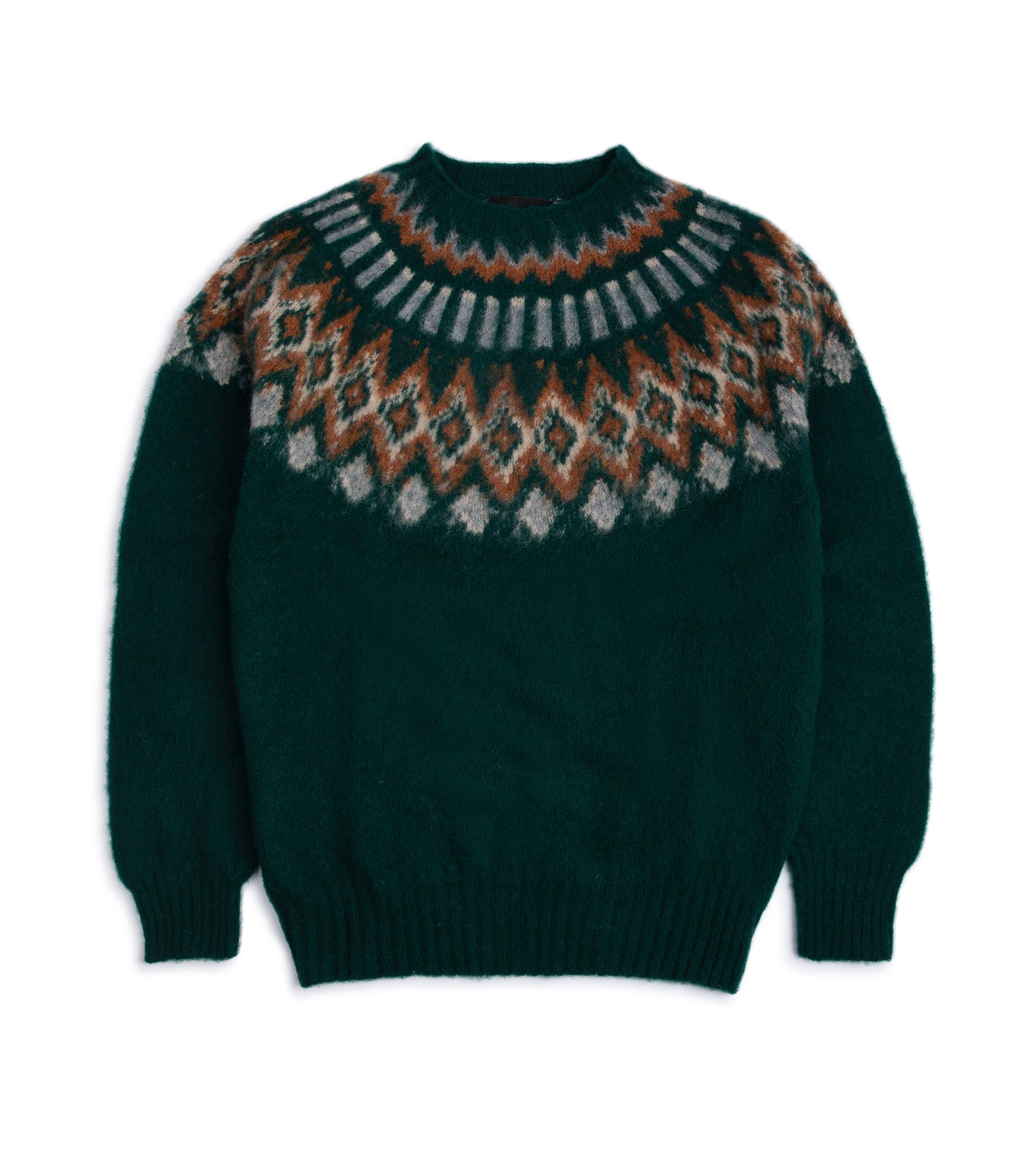 Howlin' Future Fantasy Fairisle Crew Neck Sweater: Forest