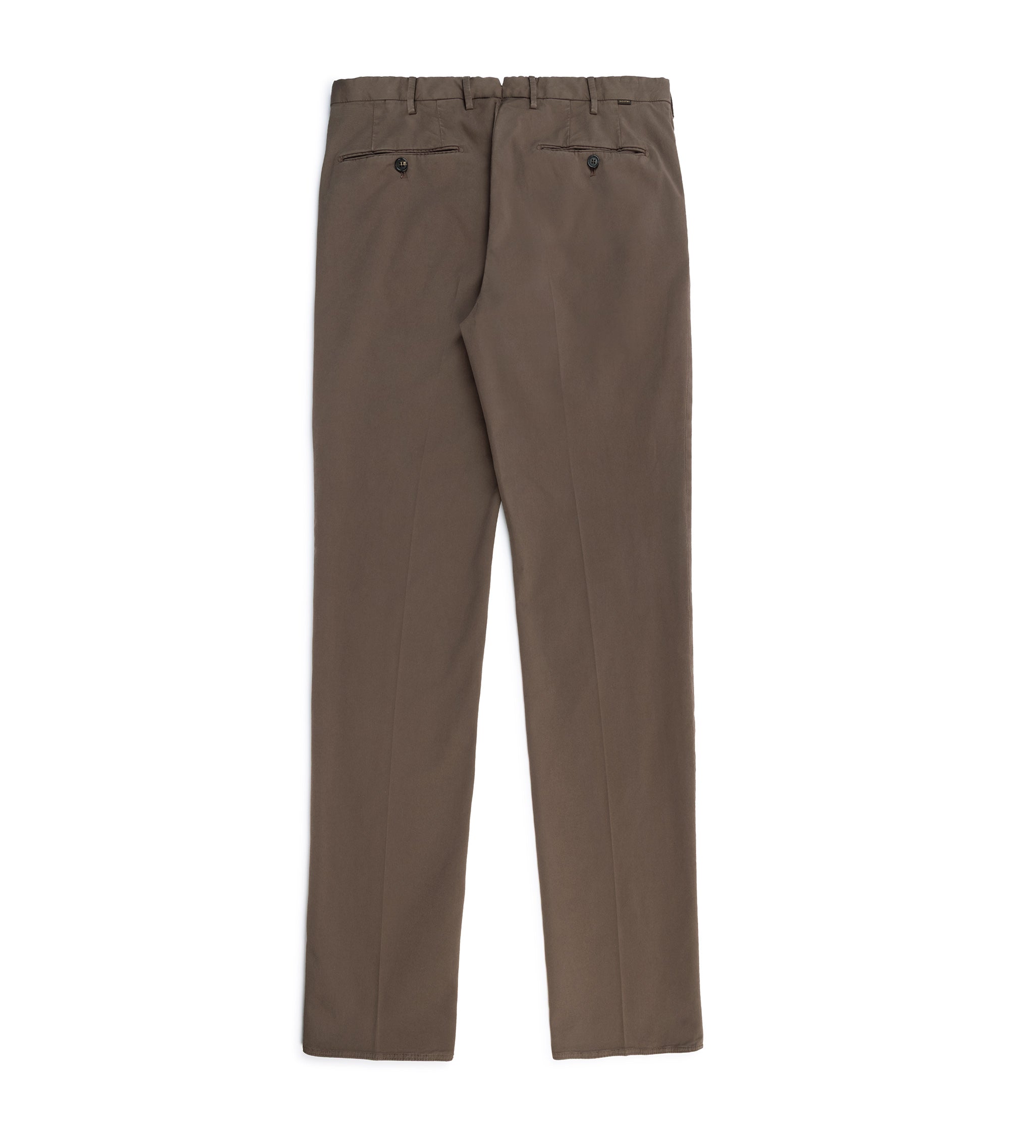 Incotex Regular Fit Royal Batavia Cotton Trousers: Brown