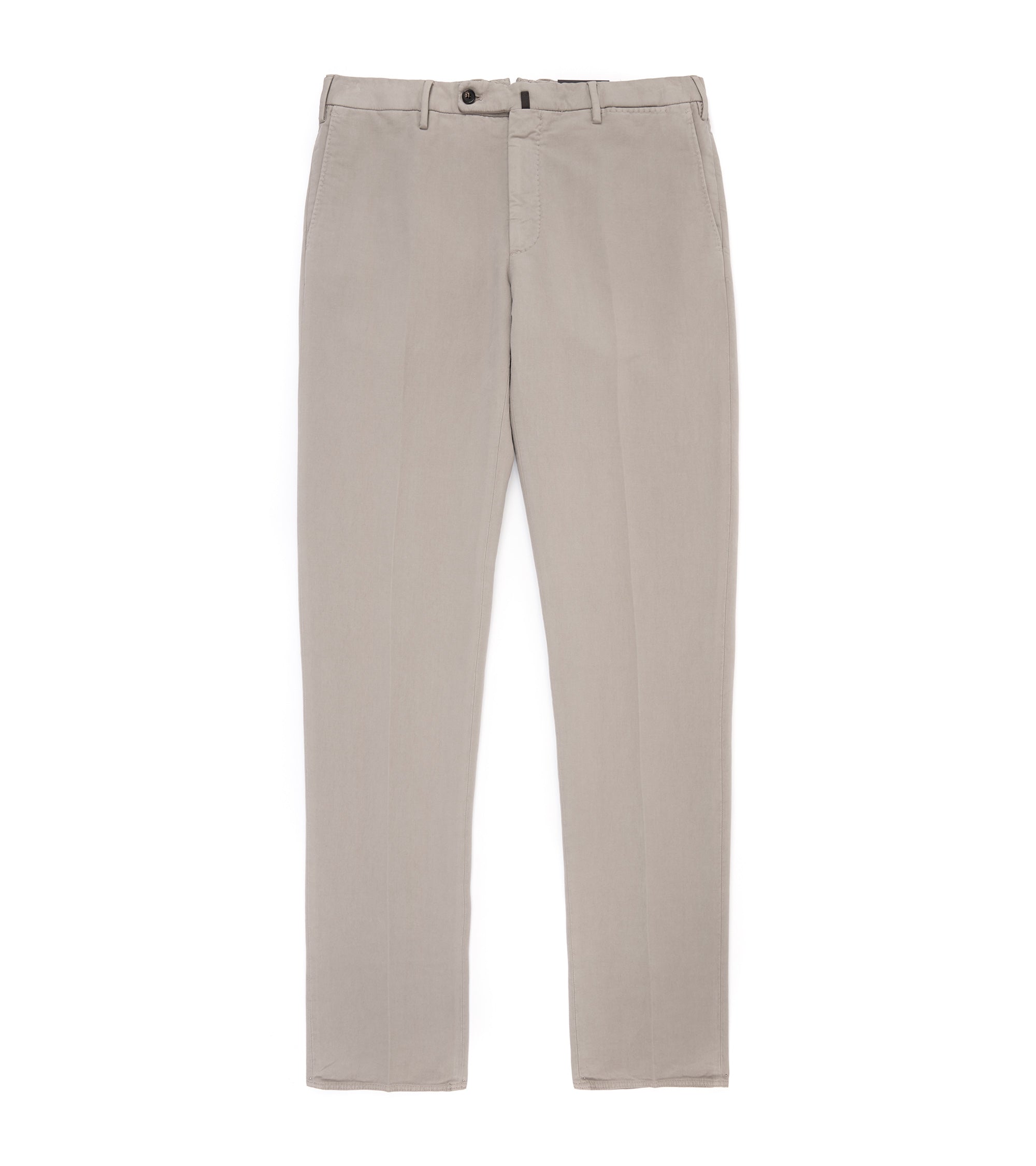 Incotex Regular High Cotton Doeskin Trousers: Greige