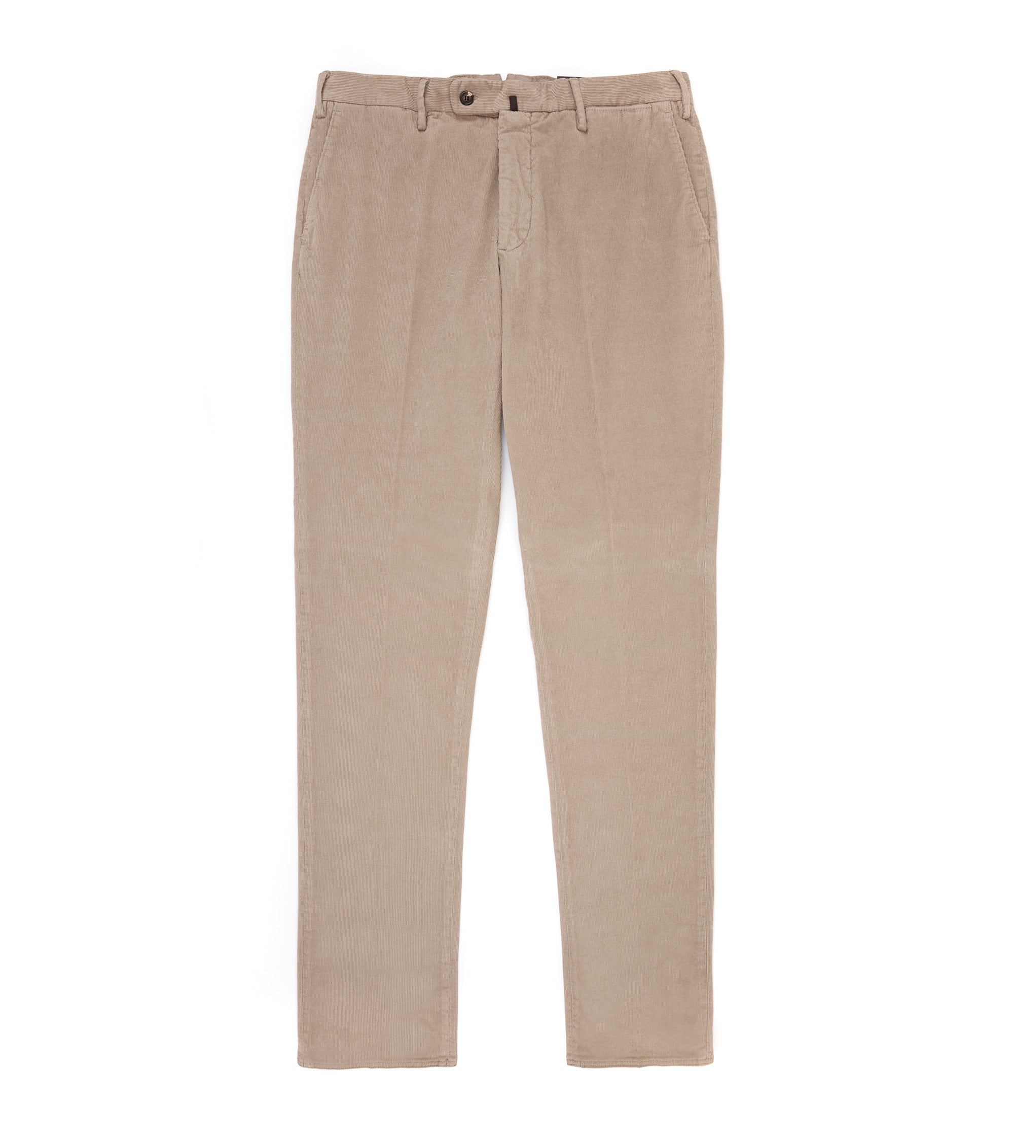 Incotex Regular Overdyed Cotton Corduroy Trousers: Mushroom
