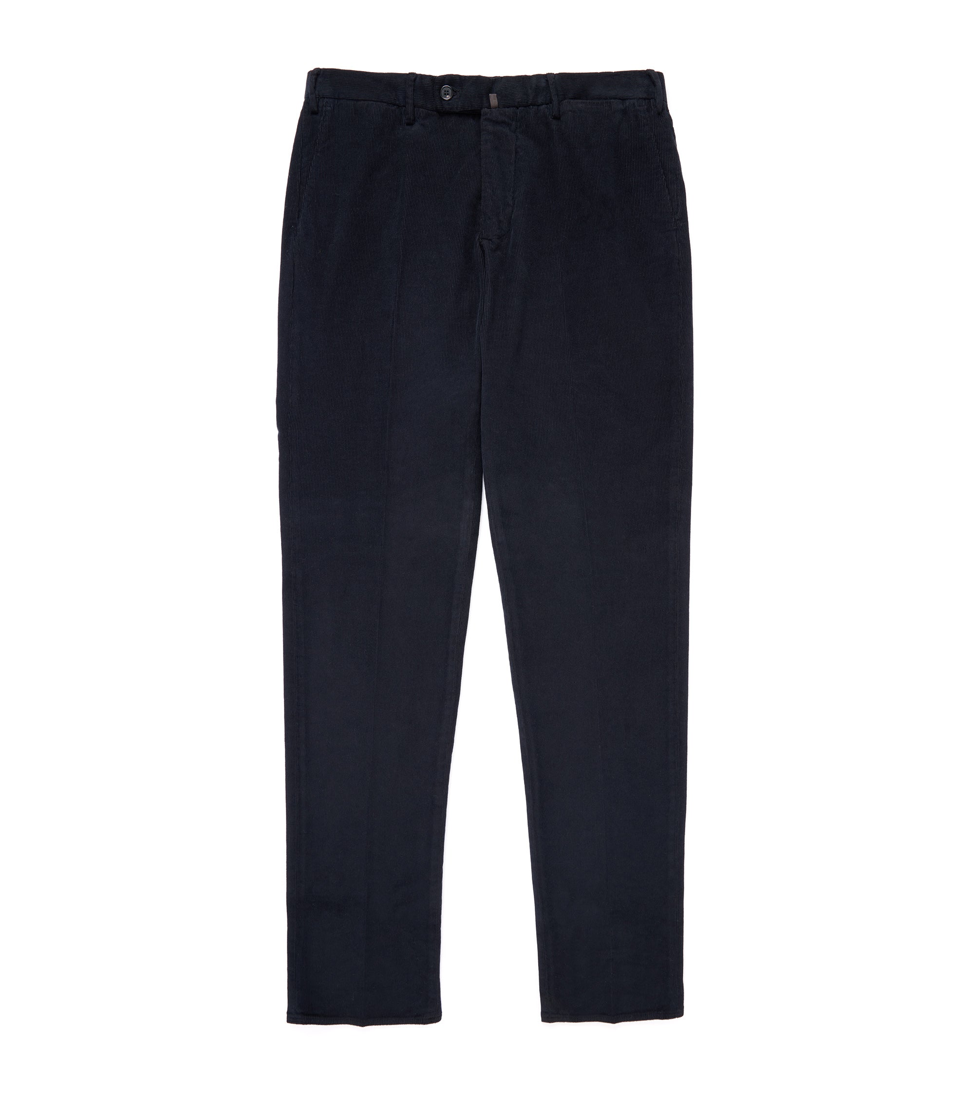 Incotex Regular Overdyed Cotton Corduroy Trousers: Navy