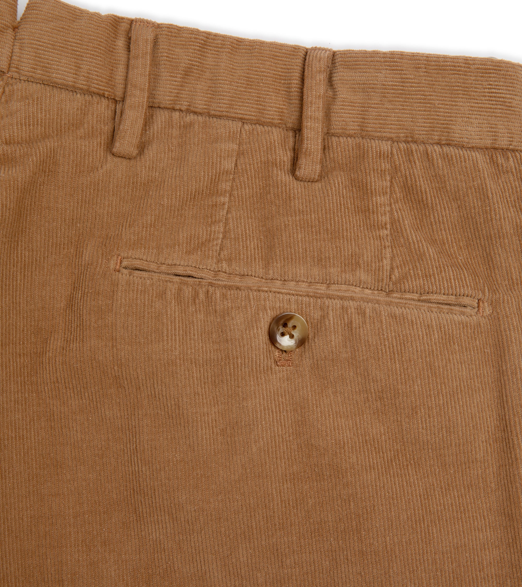 Incotex Regular Baby Cord Trousers: Tan