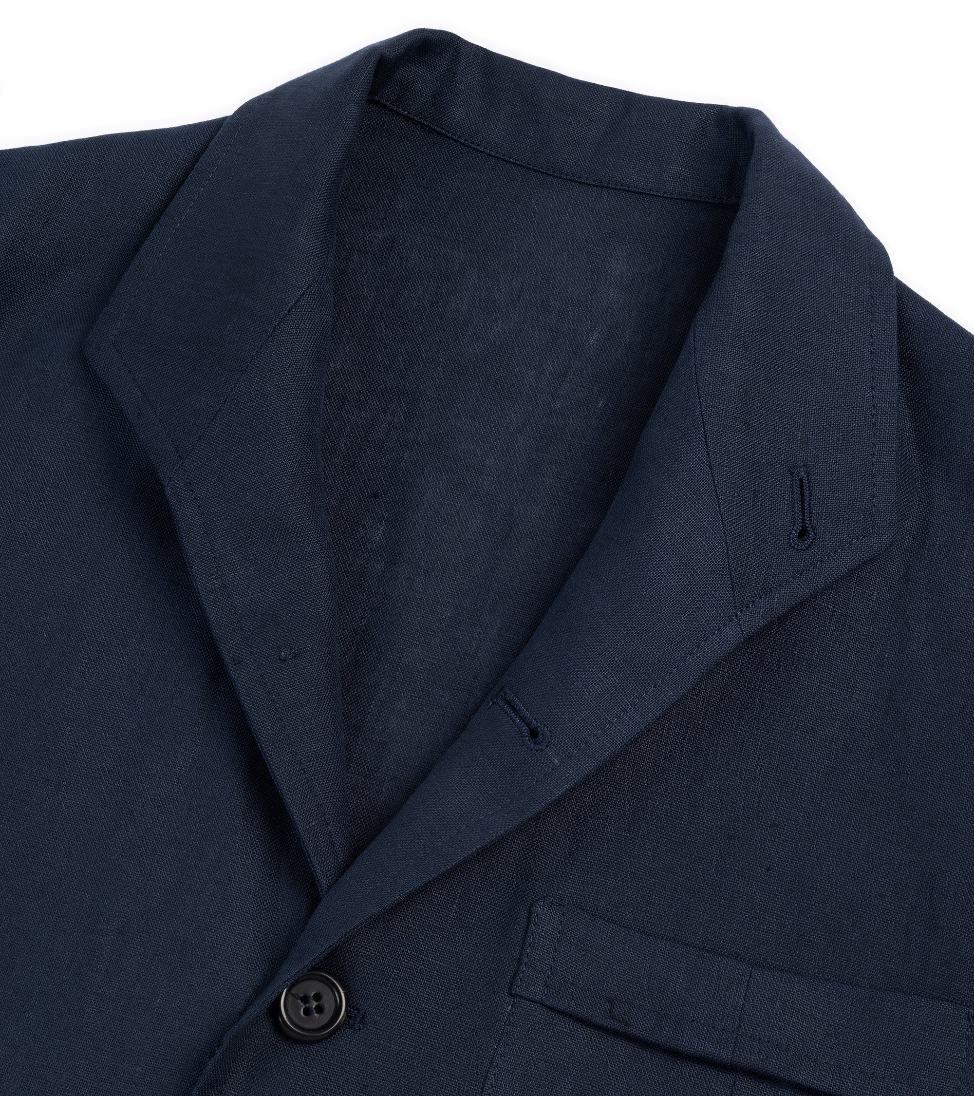 Justo Gimeno Linen Shooting Teba Jacket: Navy