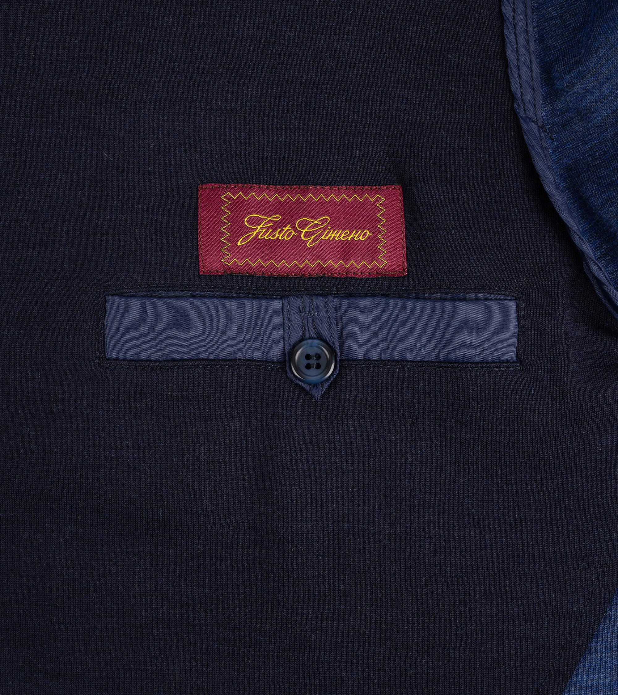 Justo Gimeno Wool Knit Teba Jacket: Navy