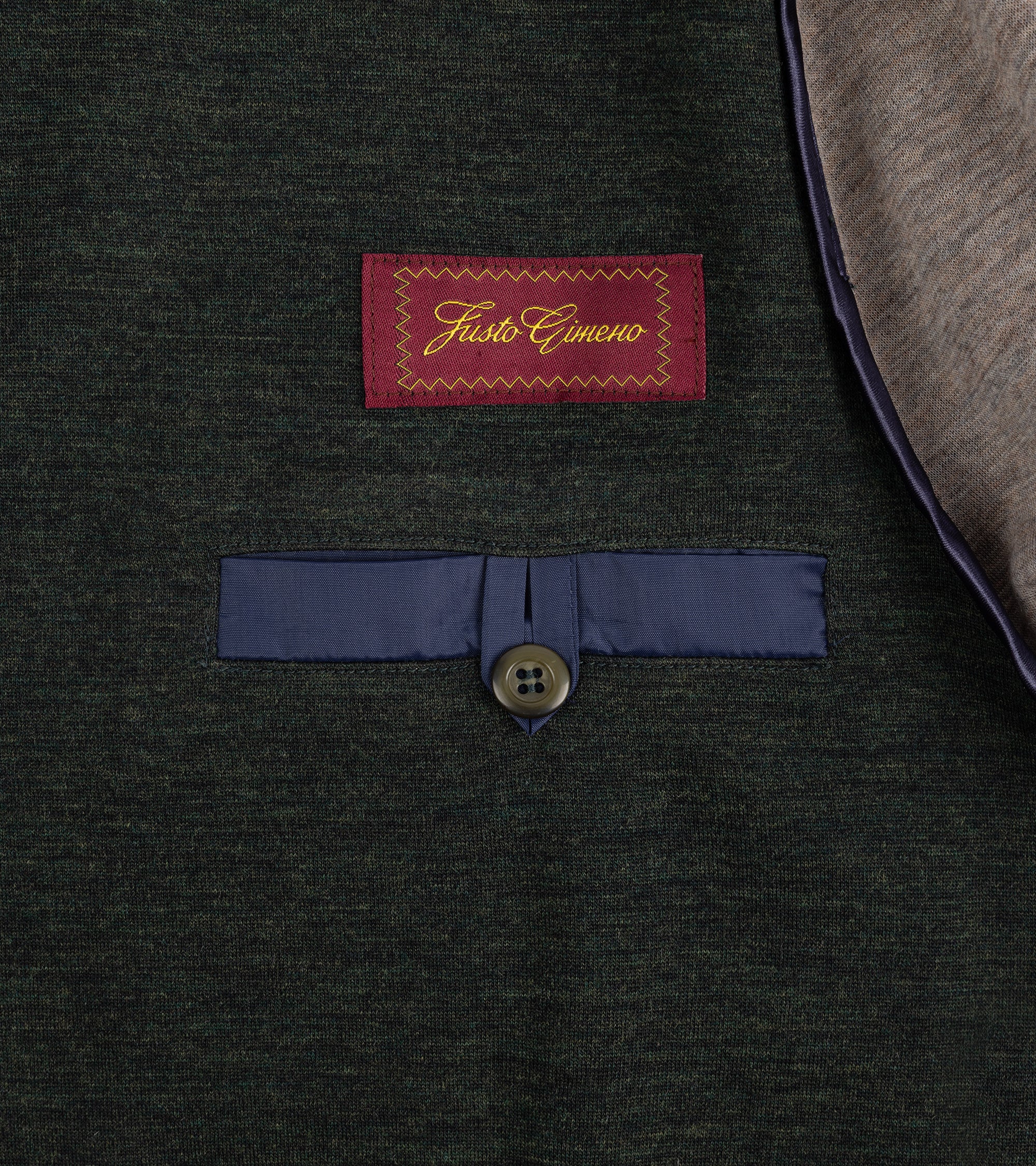 Justo Gimeno Wool Knit Teba Jacket: Olive
