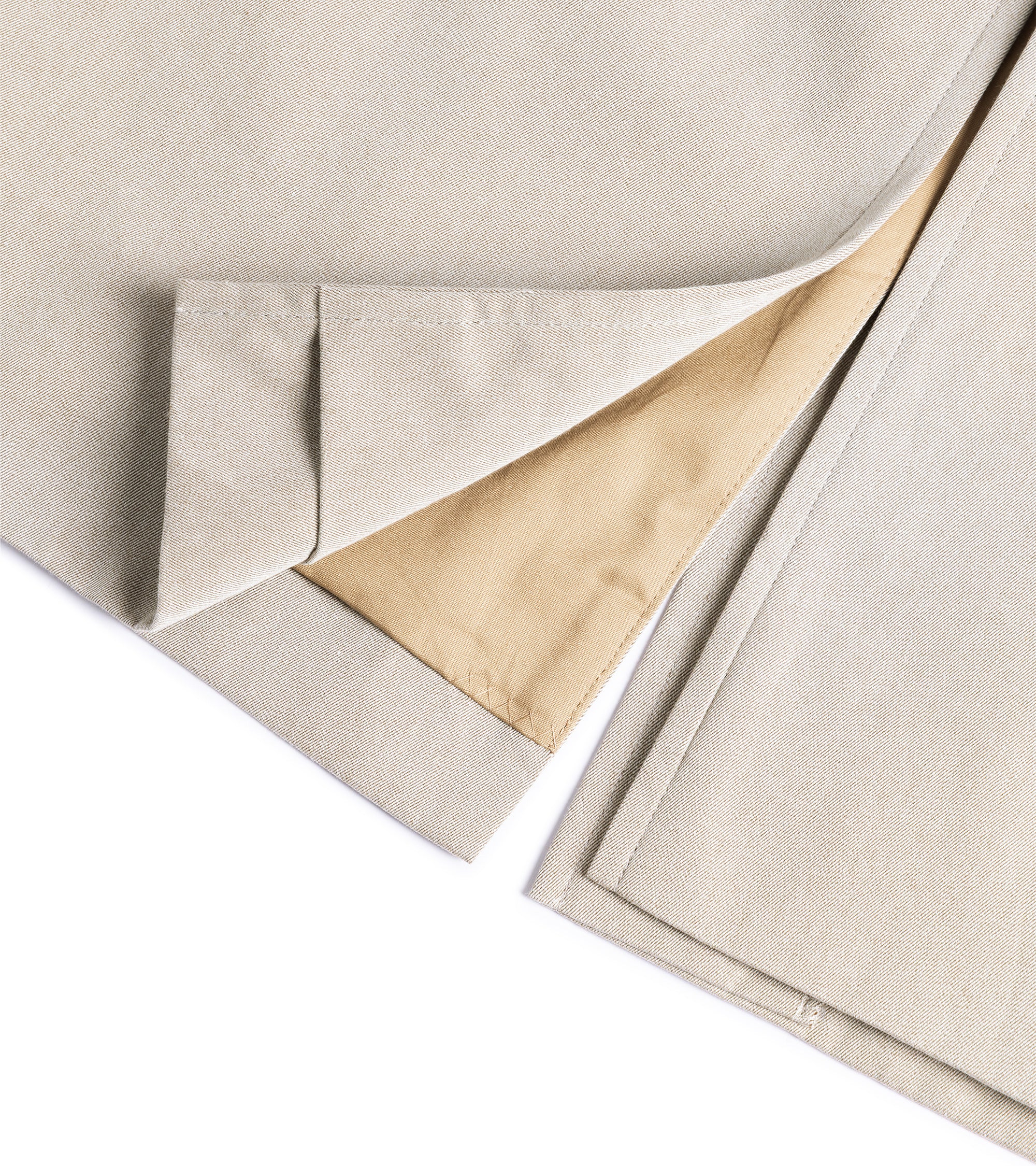 Kaptain Sunshine Cotton Gabardine Walker Coat: Taupe