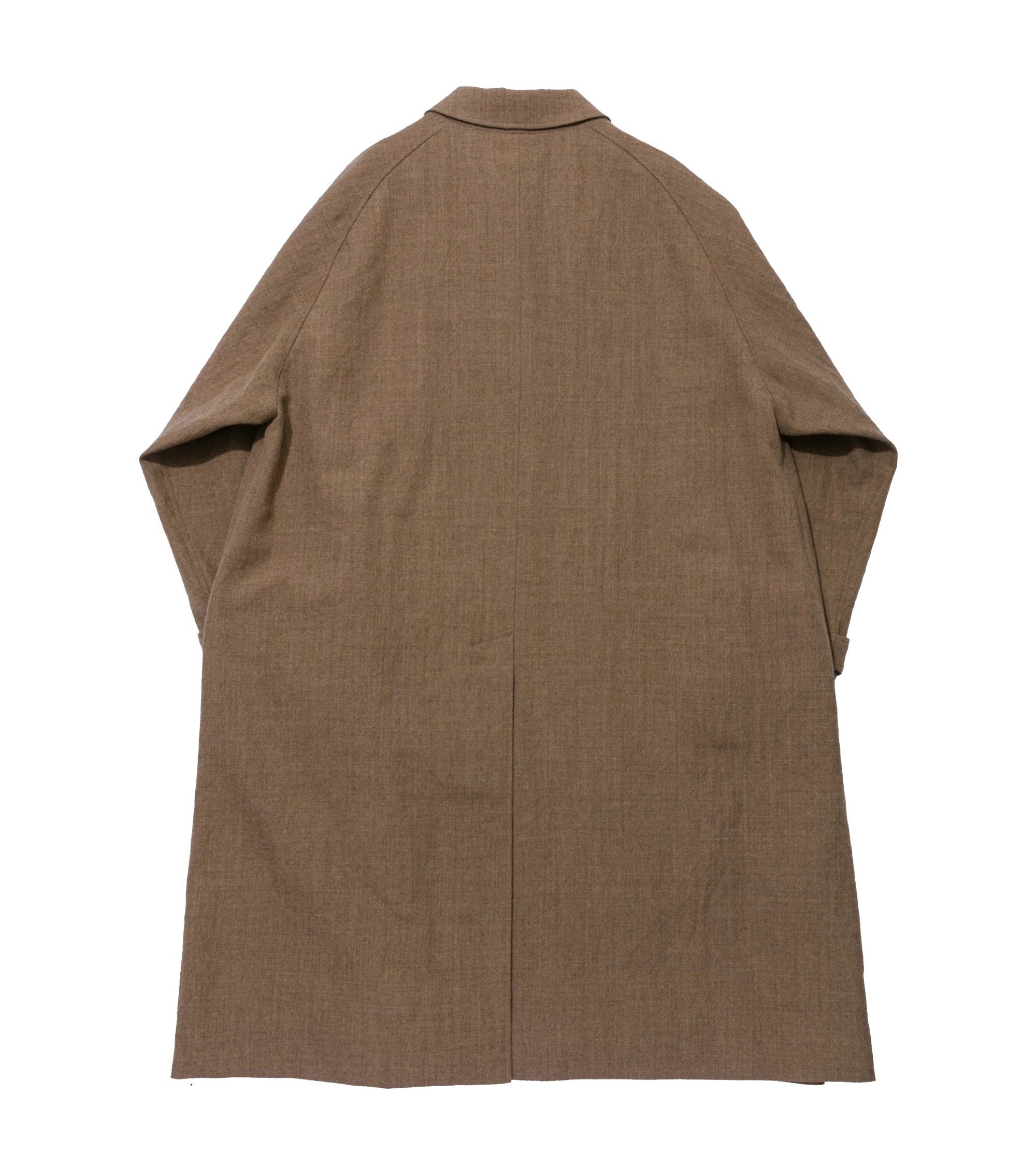 Kaptain Sunshine Washed Wool Serge Walker Coat: Tan