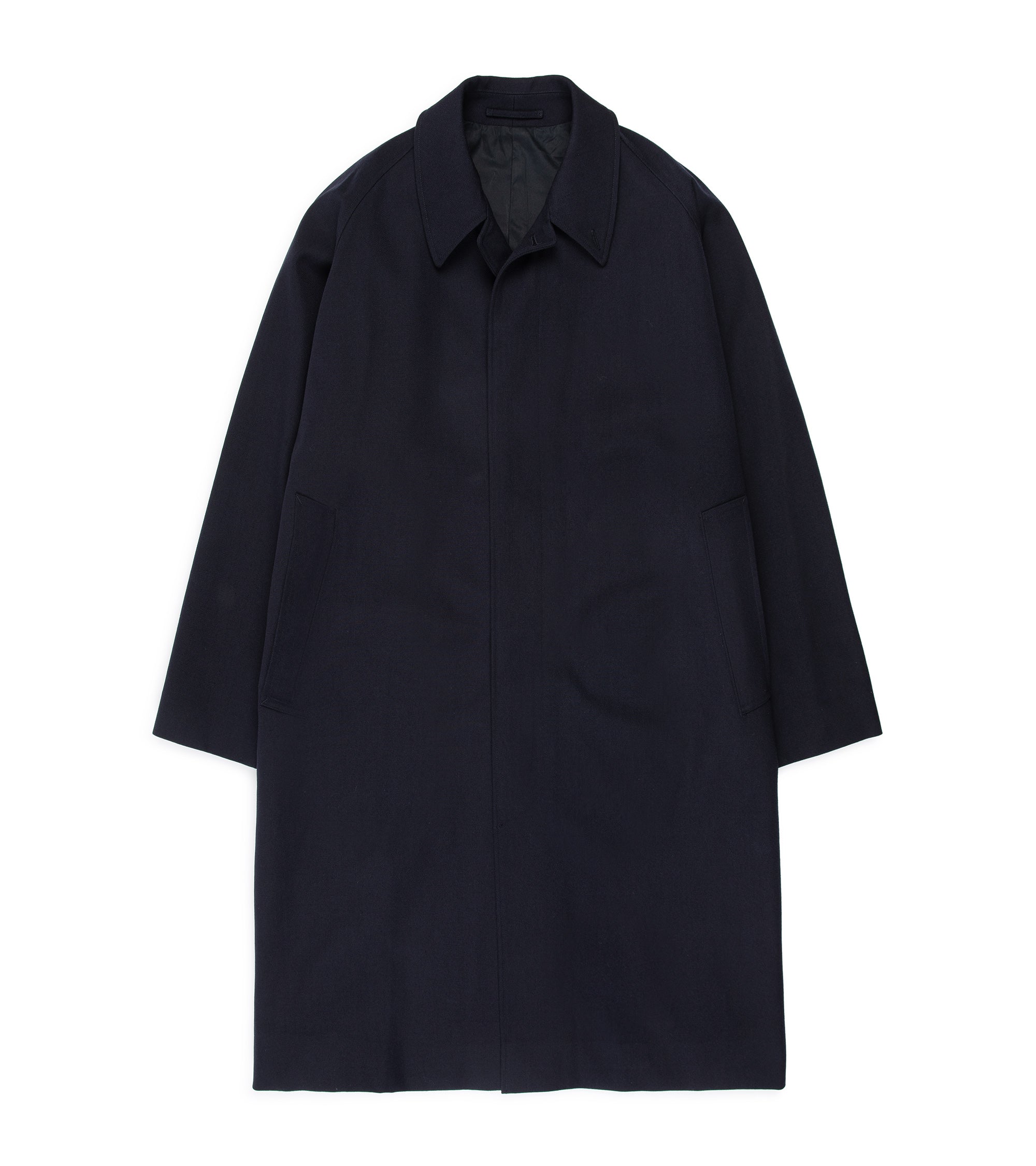 Kaptain Sunshine Wool Cotton Walker Coat: Navy – Trunk Clothiers