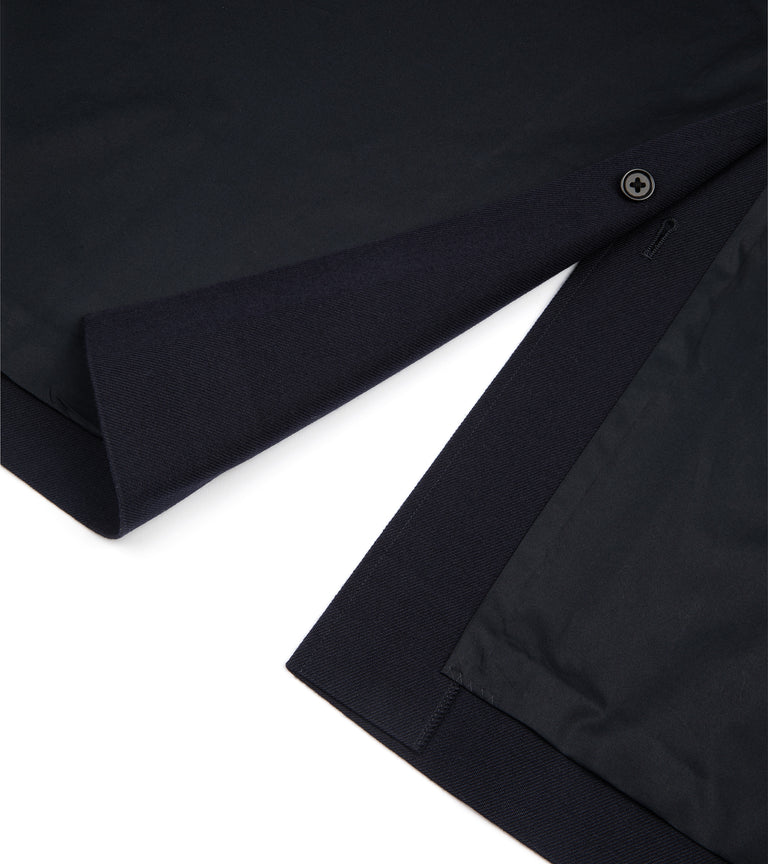 Kaptain Sunshine Wool Cotton Walker Coat: Navy – Trunk Clothiers