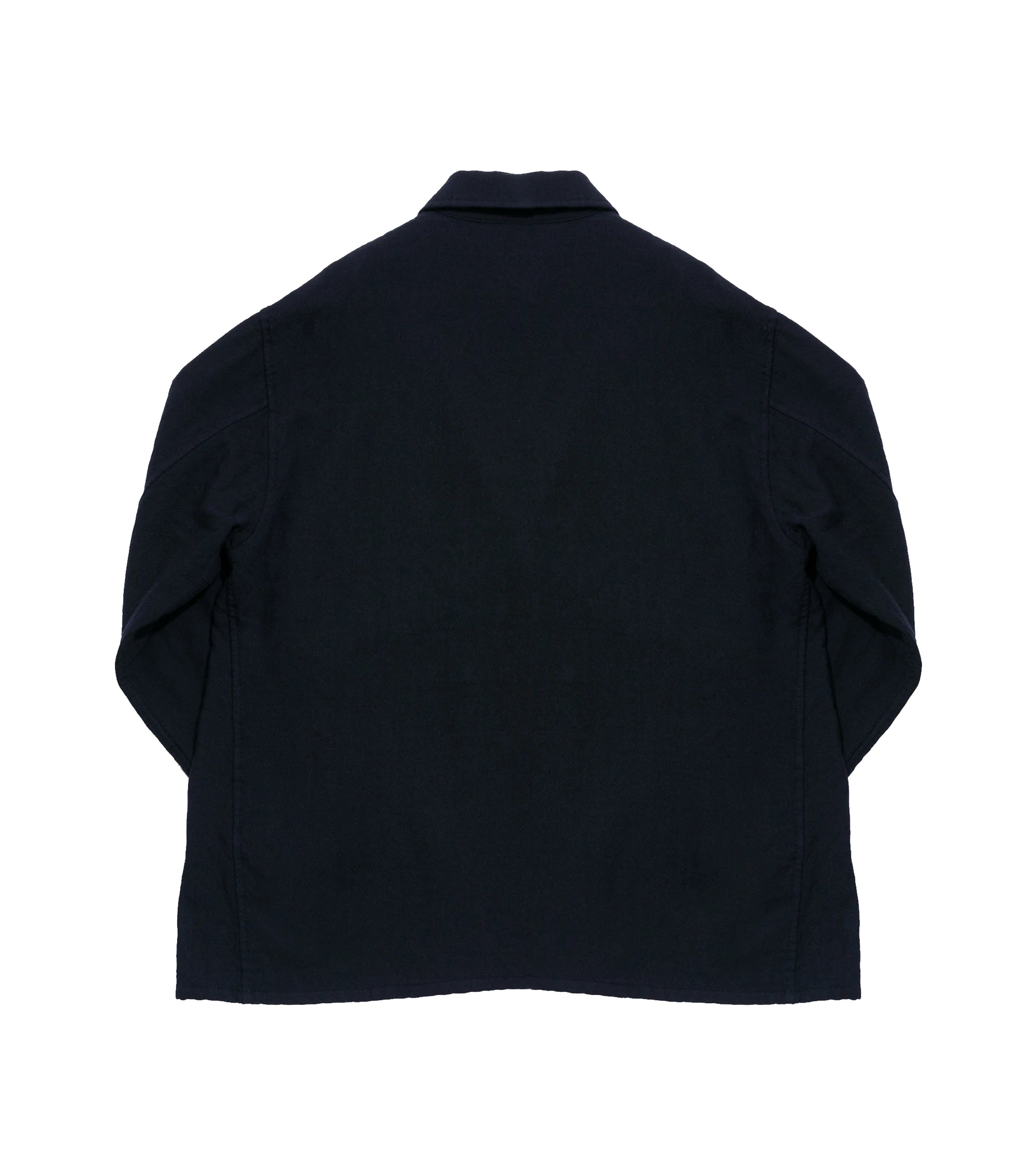 Kaptain Sunshine Wool Gauze Work Shirt Jacket: Navy