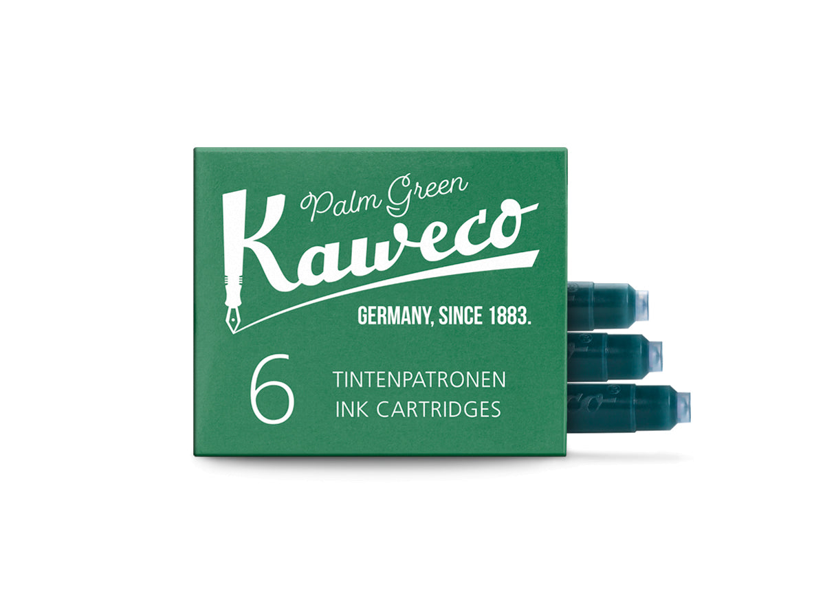 Kaweco Ink Cartridges: Palm Green (x6)