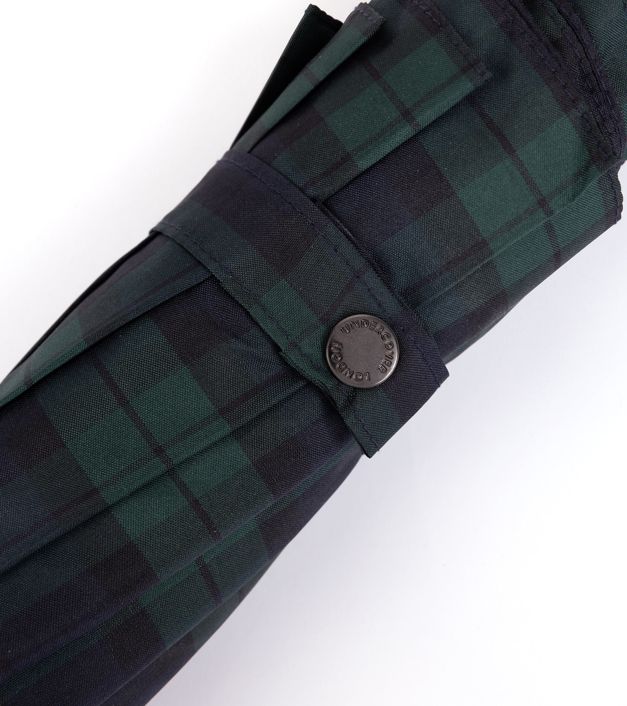 London Undercover Auto Push Button Compact Umbrella: Blackwatch
