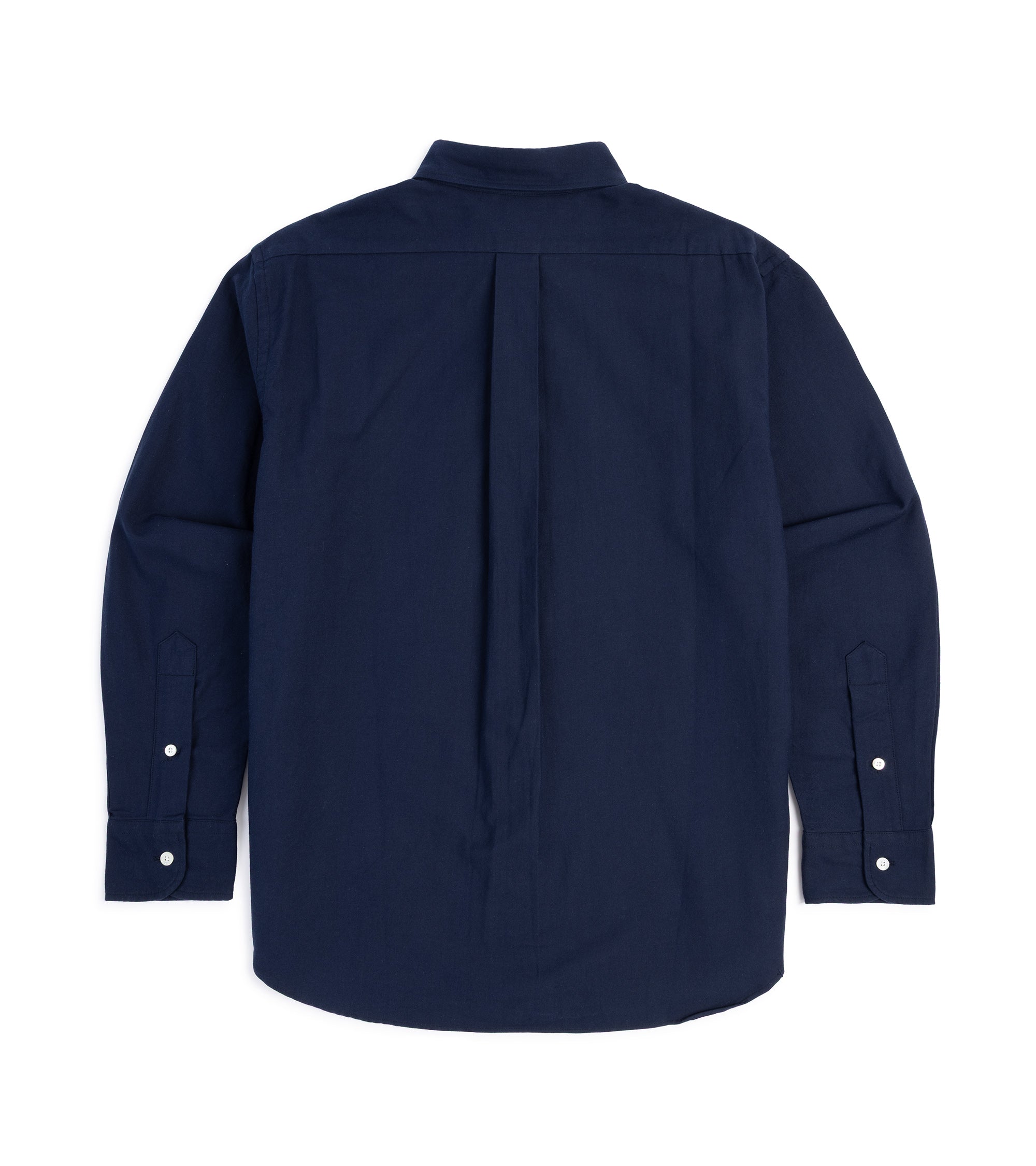 Manual Alphabet Supima Cotton Oxford Button Down Shirt: Dark Navy