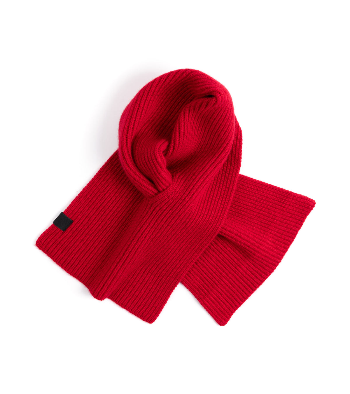 Mooncastle Cashmere Short Scarf: Red