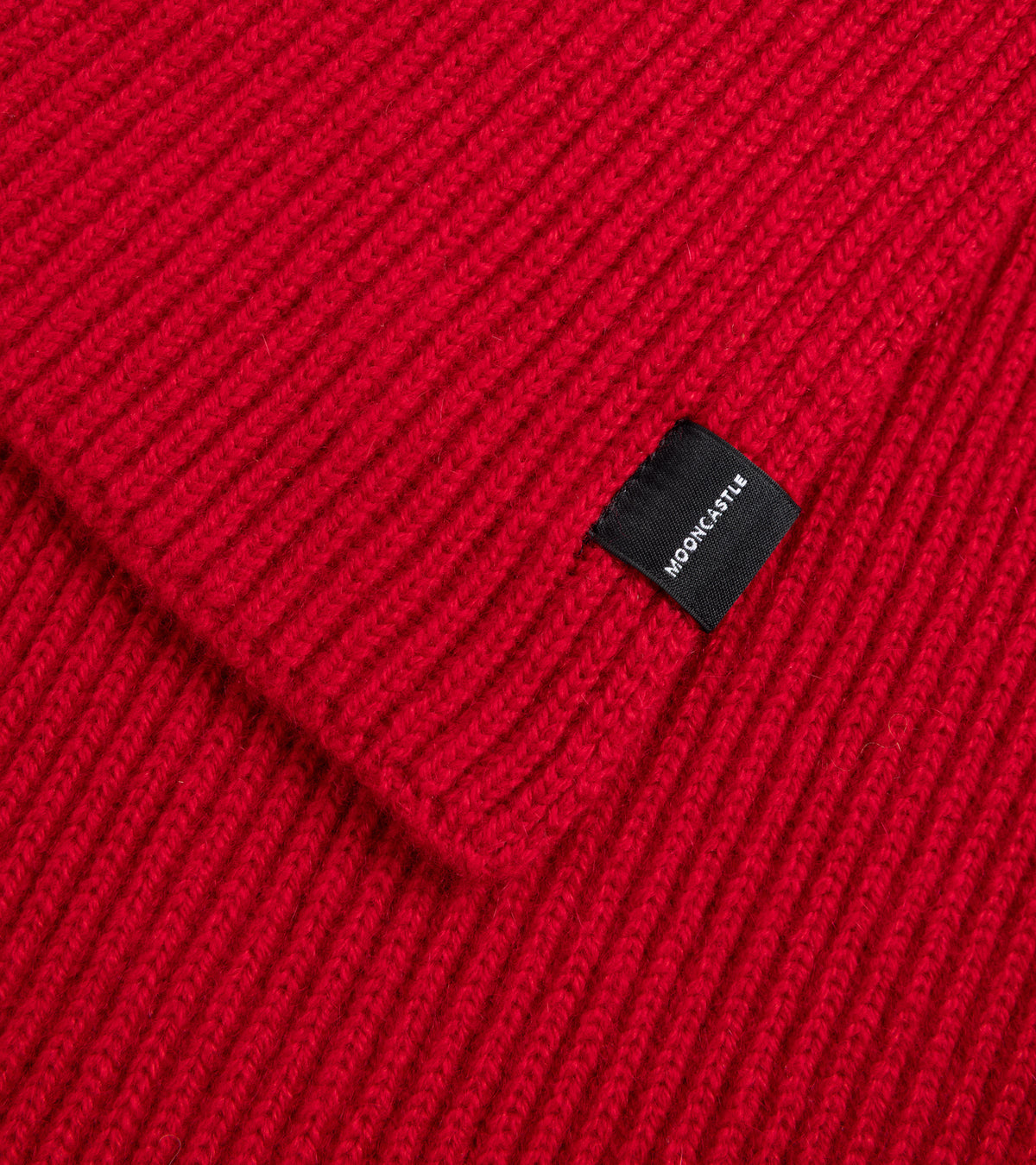 Mooncastle Cashmere Short Scarf: Red