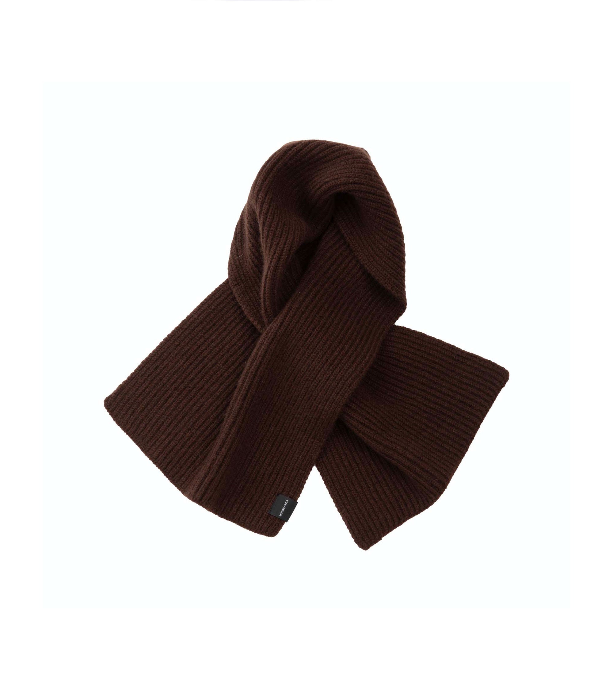 Mooncastle Cashmere Short Scarf: Brown