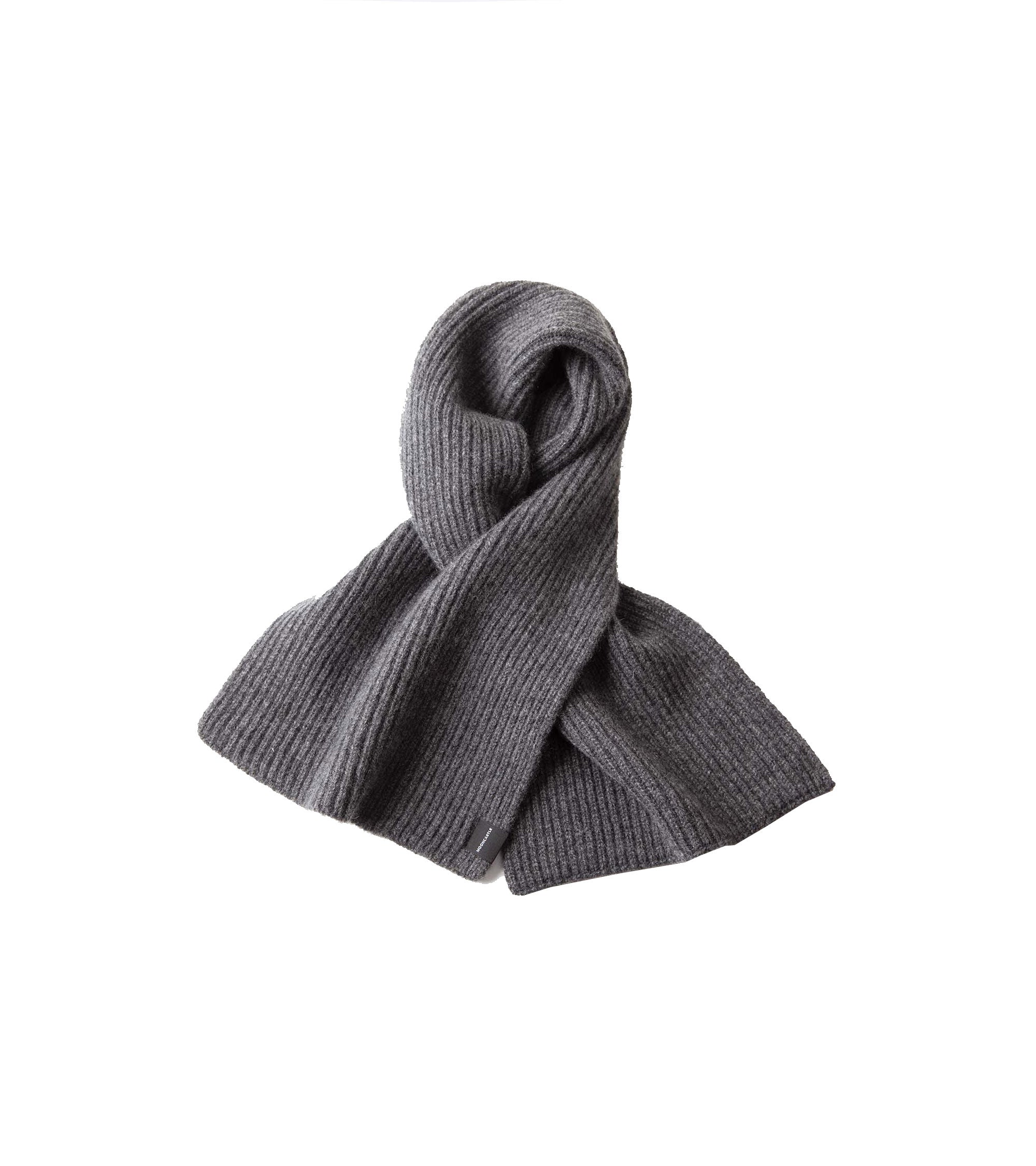 Mooncastle Cashmere Short Scarf: Dark Grey