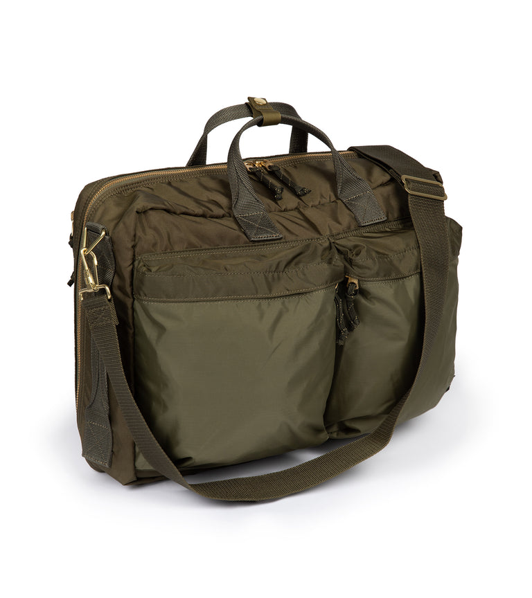 PORTER Force 3Way Briefcase: Olive – Trunk Clothiers