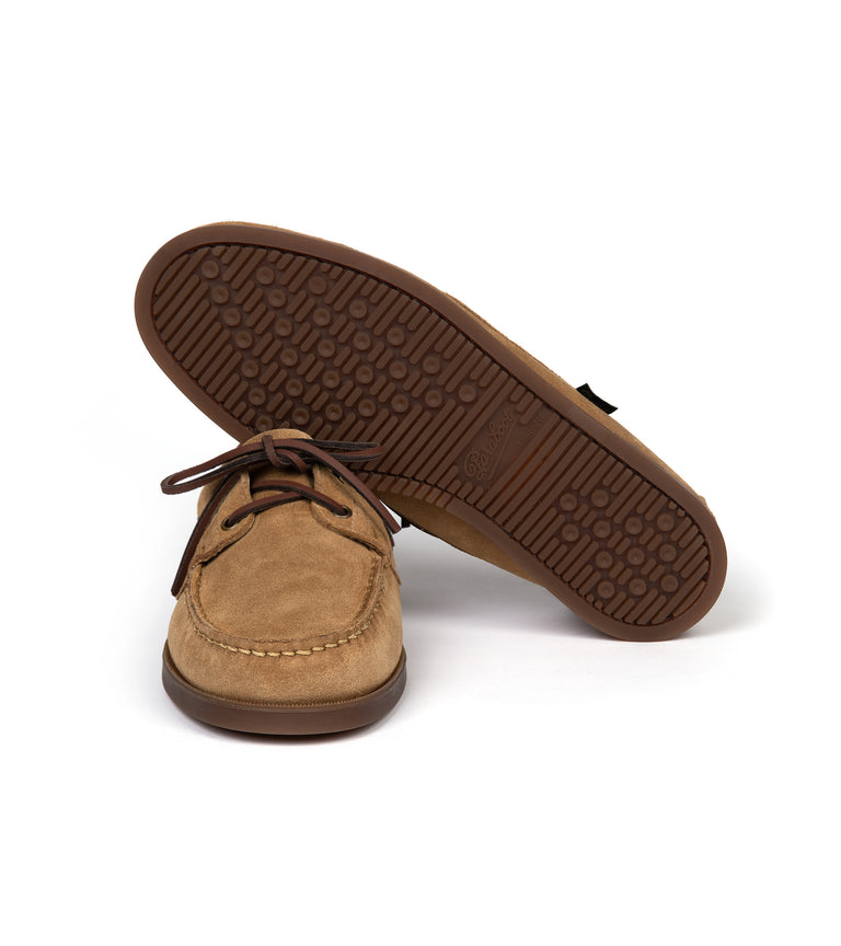 Paraboot Barth Suede Boat Shoe: Fawn – Trunk Clothiers