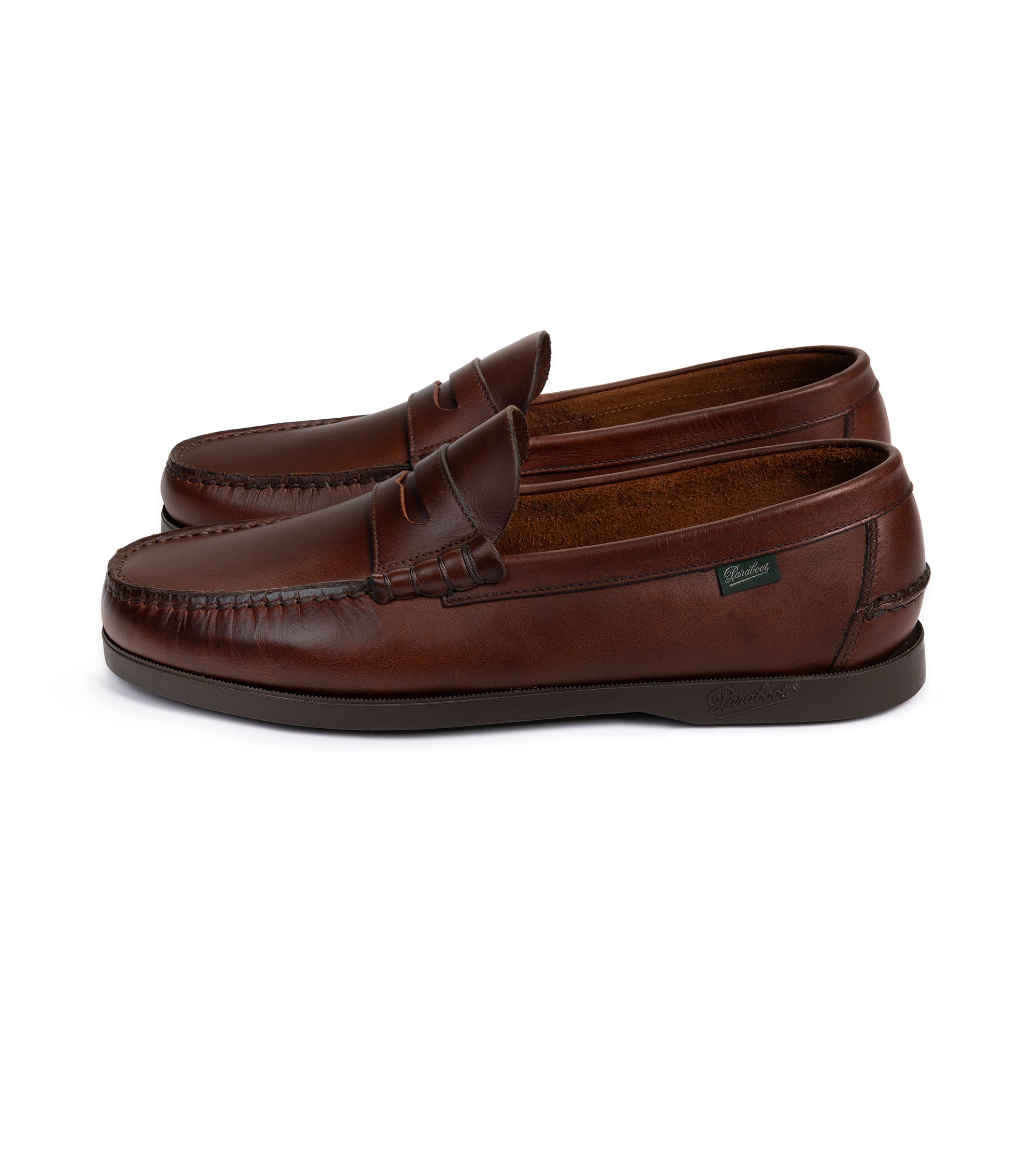 Paraboot Coraux Leather Loafer: Burgundy