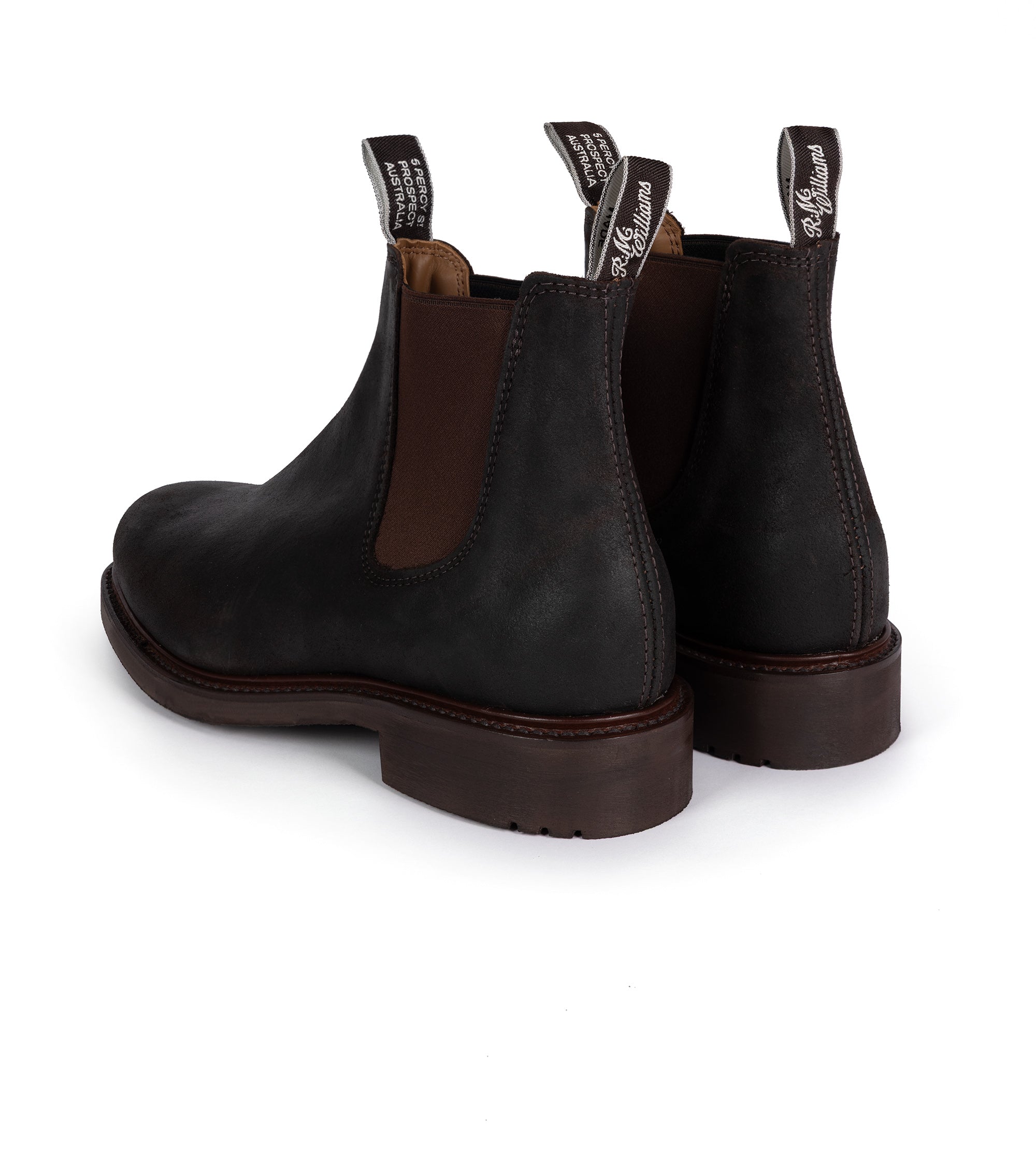 R.M. Williams for Trunk Gardener Waxed Suede Boot: Dark Brown