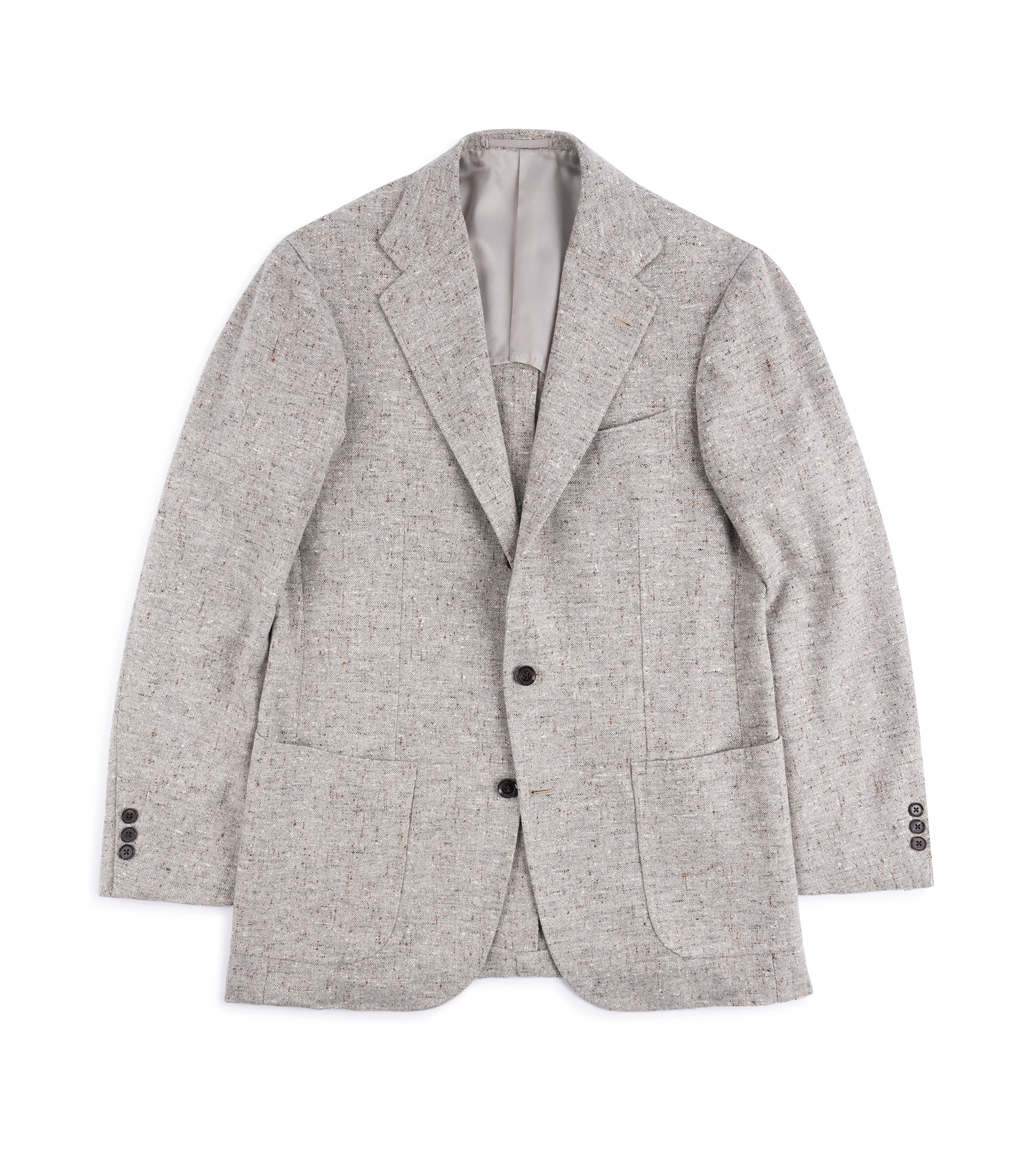 Ring Jacket Meister Wool Homespun Tweed Jacket: Grey