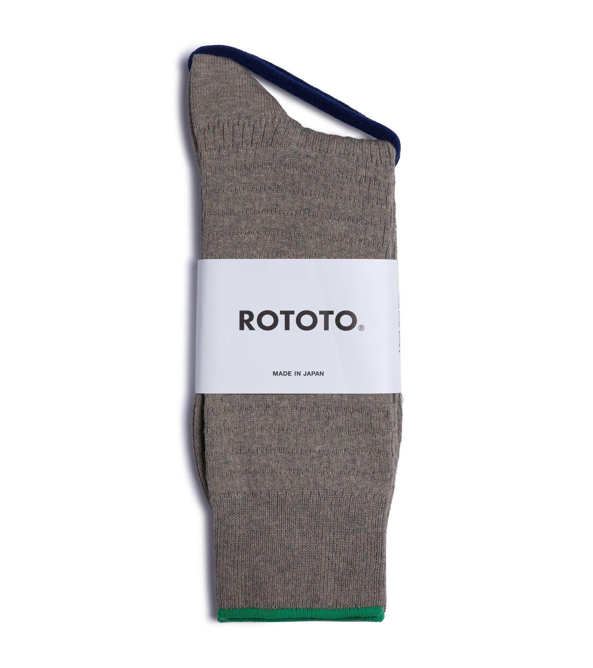 RoToTo Cotton Thermal Crew Socks: Grey