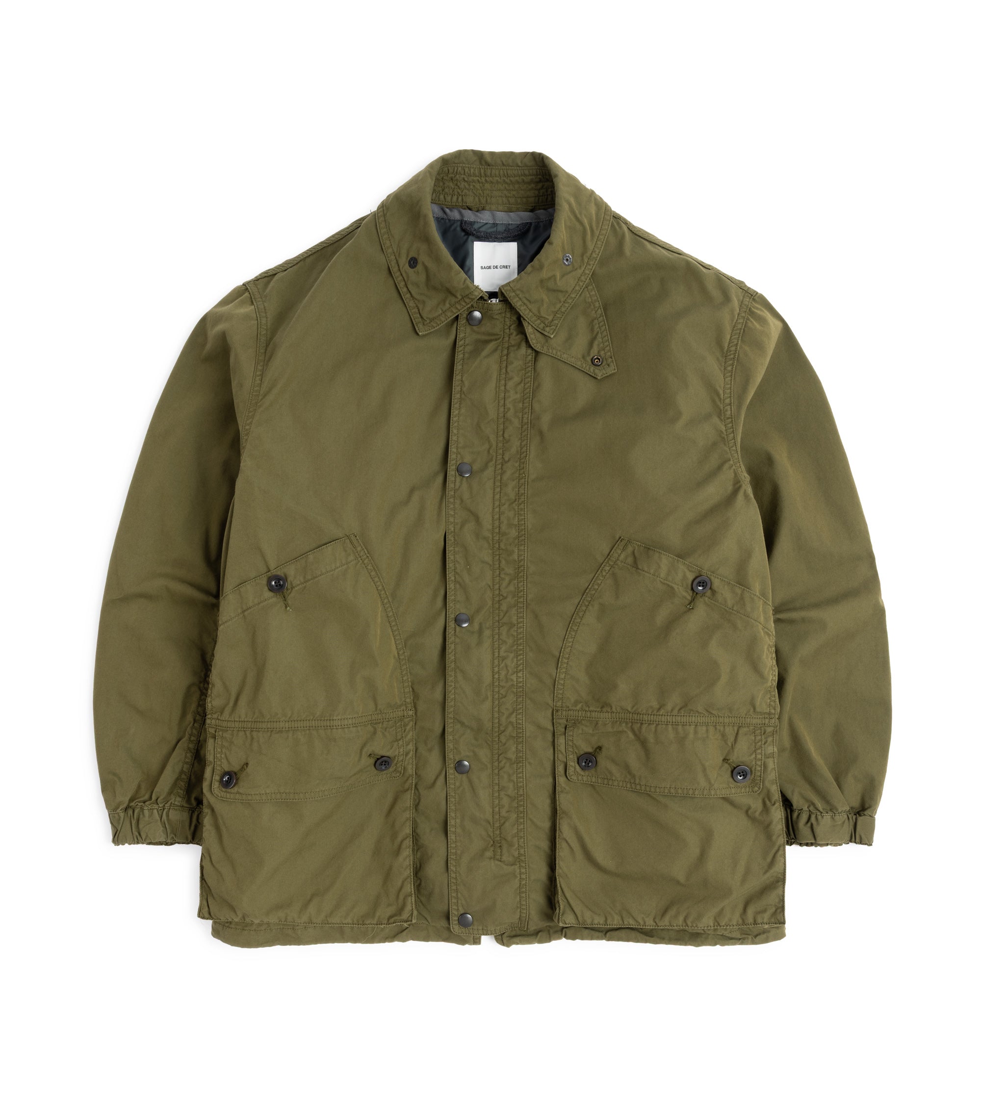 Sage de Cret Oxford Work Jacket in Olive | Trunk Clothiers