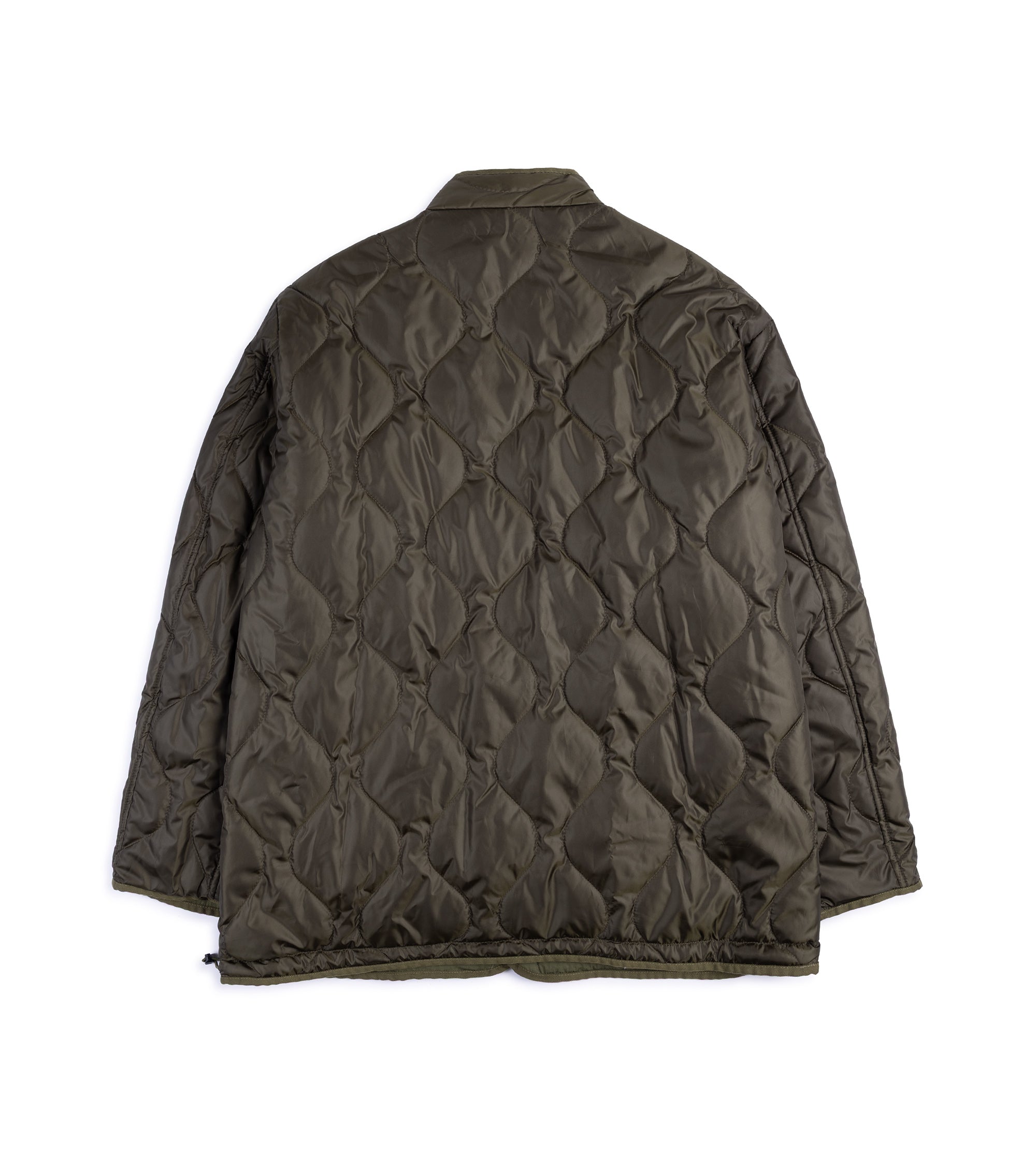 Sage de Cret Cotton Nylon Reversible Stand Collar Jacket: Olive