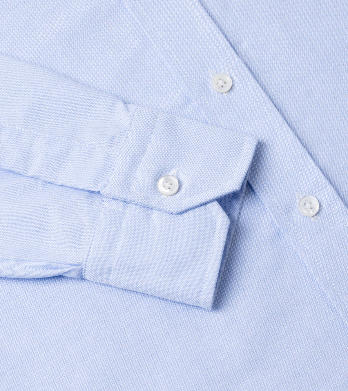 Salvatore Piccolo Cotton Oxford Shirt in blue, product photo.