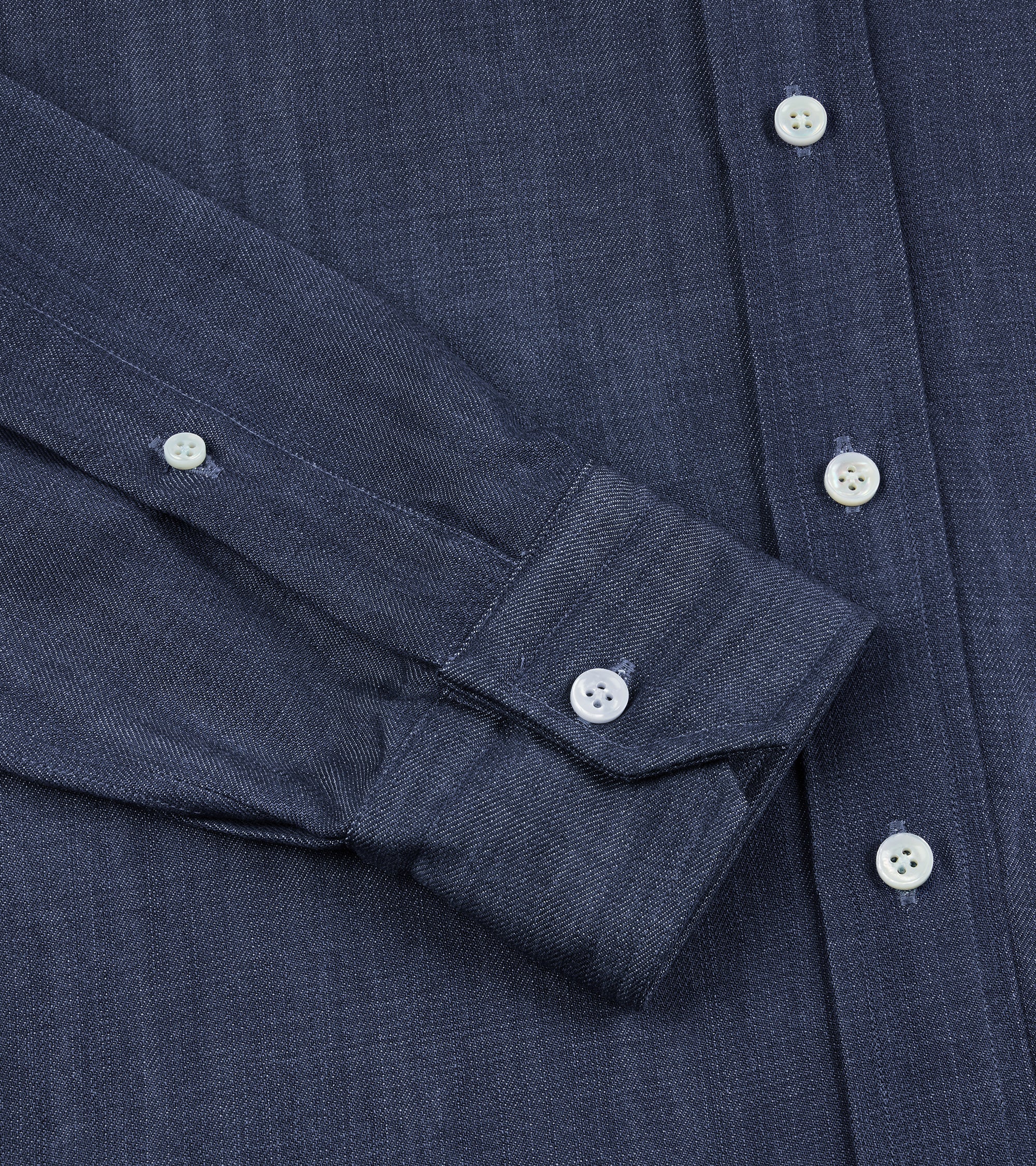 Salvatore Piccolo Lyocell Denim Shirt: Mid Blue
