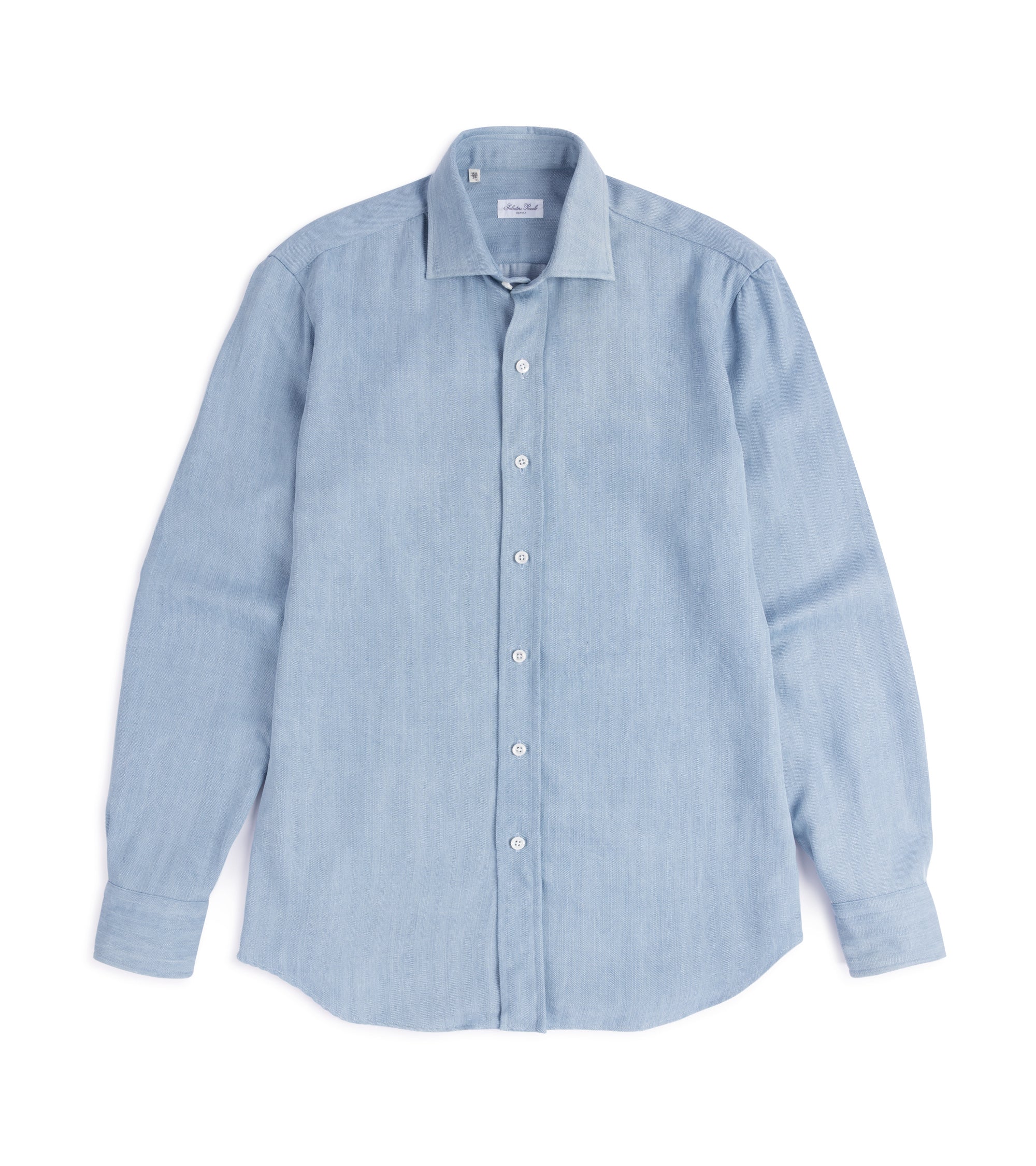 Salvatore Piccolo Lyocell Denim Shirt: Light Blue