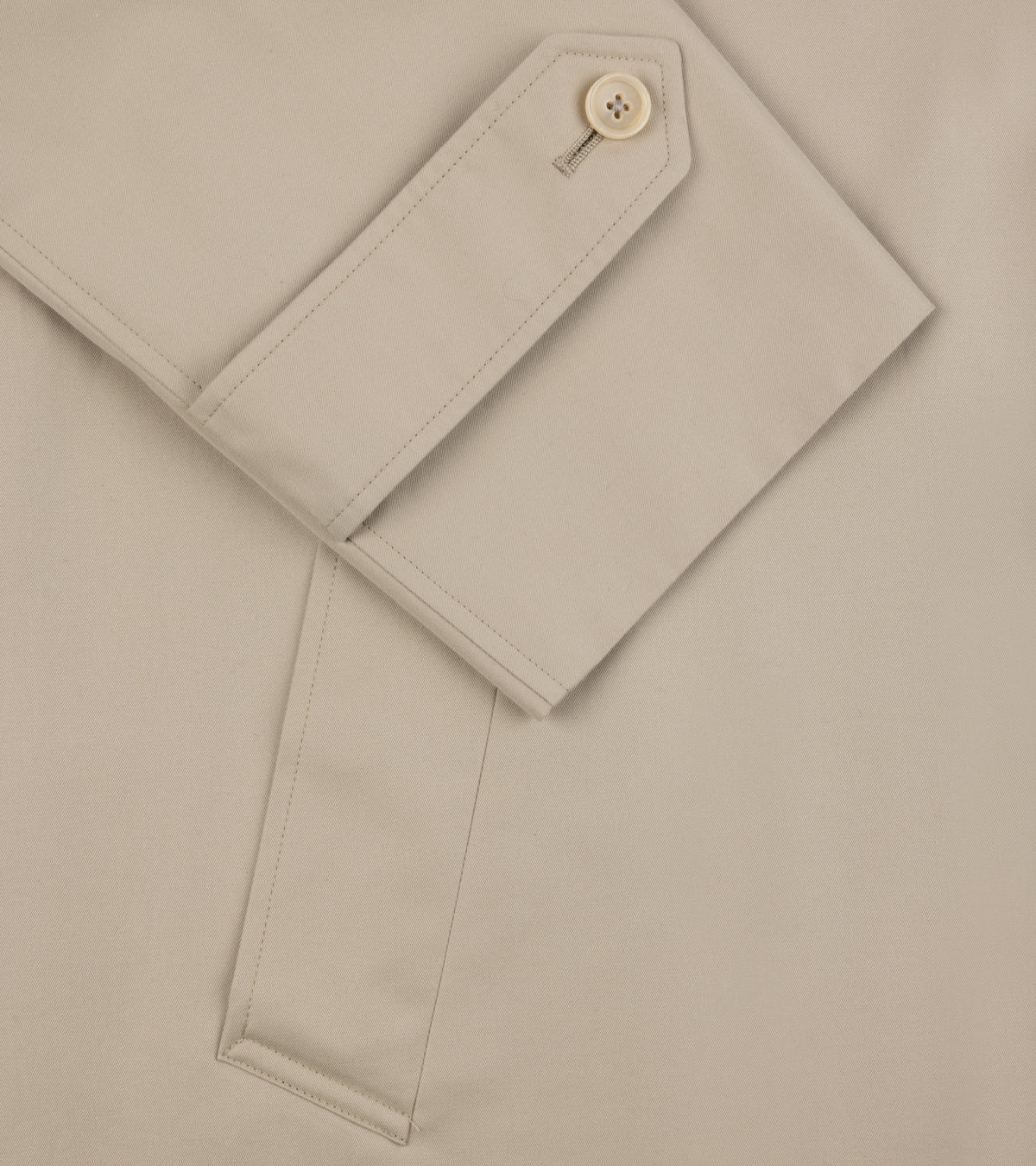 Sanyo 100 Year Lightweight Gabardine Balmacaan Coat: Beige